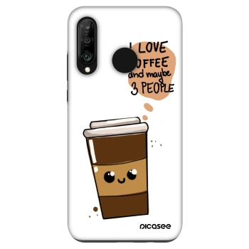 Etui na Huawei P30 Lite - Cute coffee