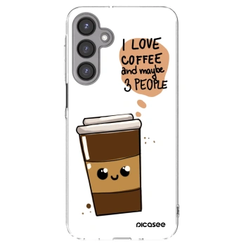 Picasee silikonowe przeźroczyste etui na Samsung Galaxy A16 4G - Cute coffee