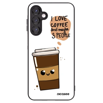 Picasee silikonowe czarne etui na Samsung Galaxy A16 4G - Cute coffee