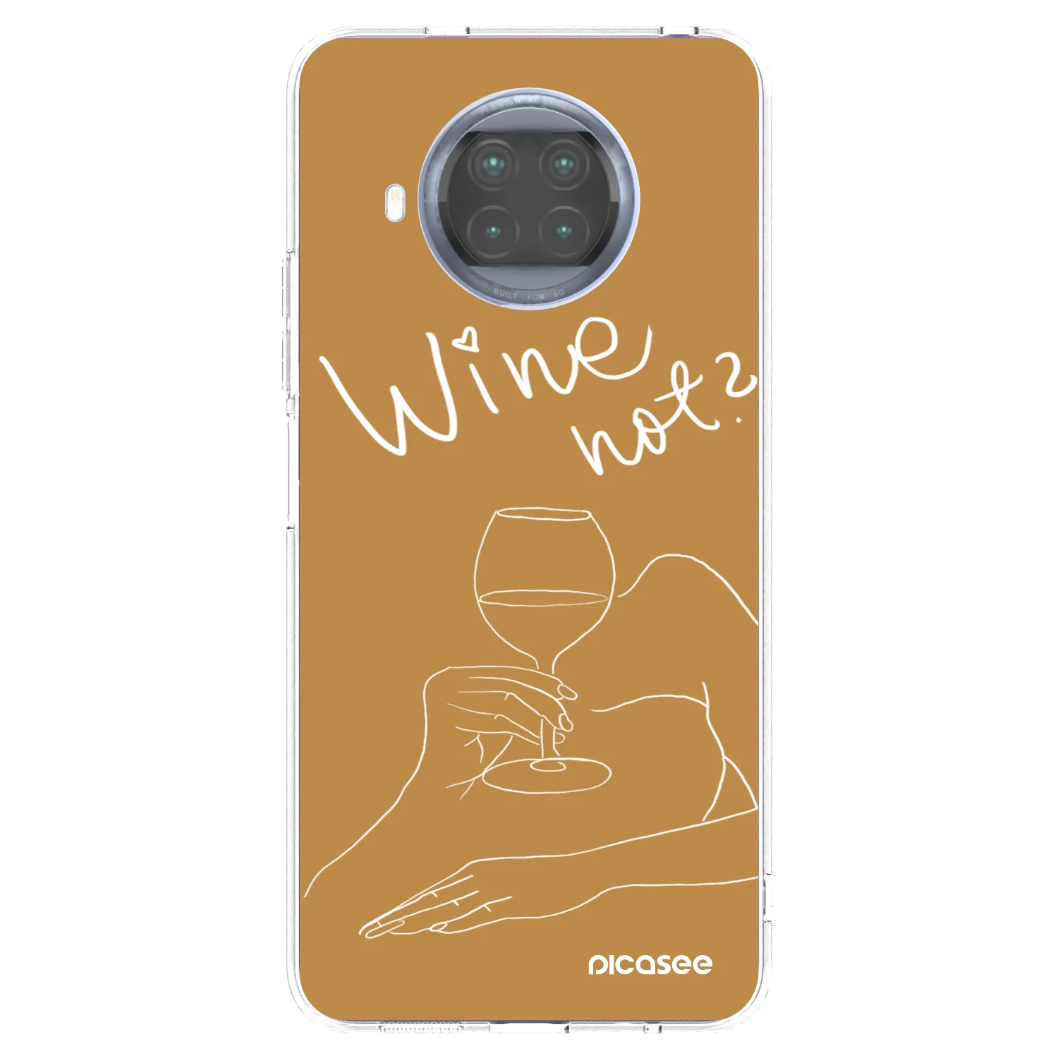 Picasee silikonowe przeźroczyste etui na Xiaomi Mi 10T Lite - Wine not
