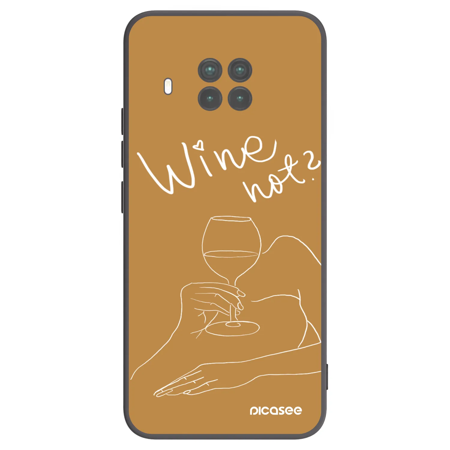 Picasee silikonowe czarne etui na Xiaomi Mi 10T Lite - Wine not