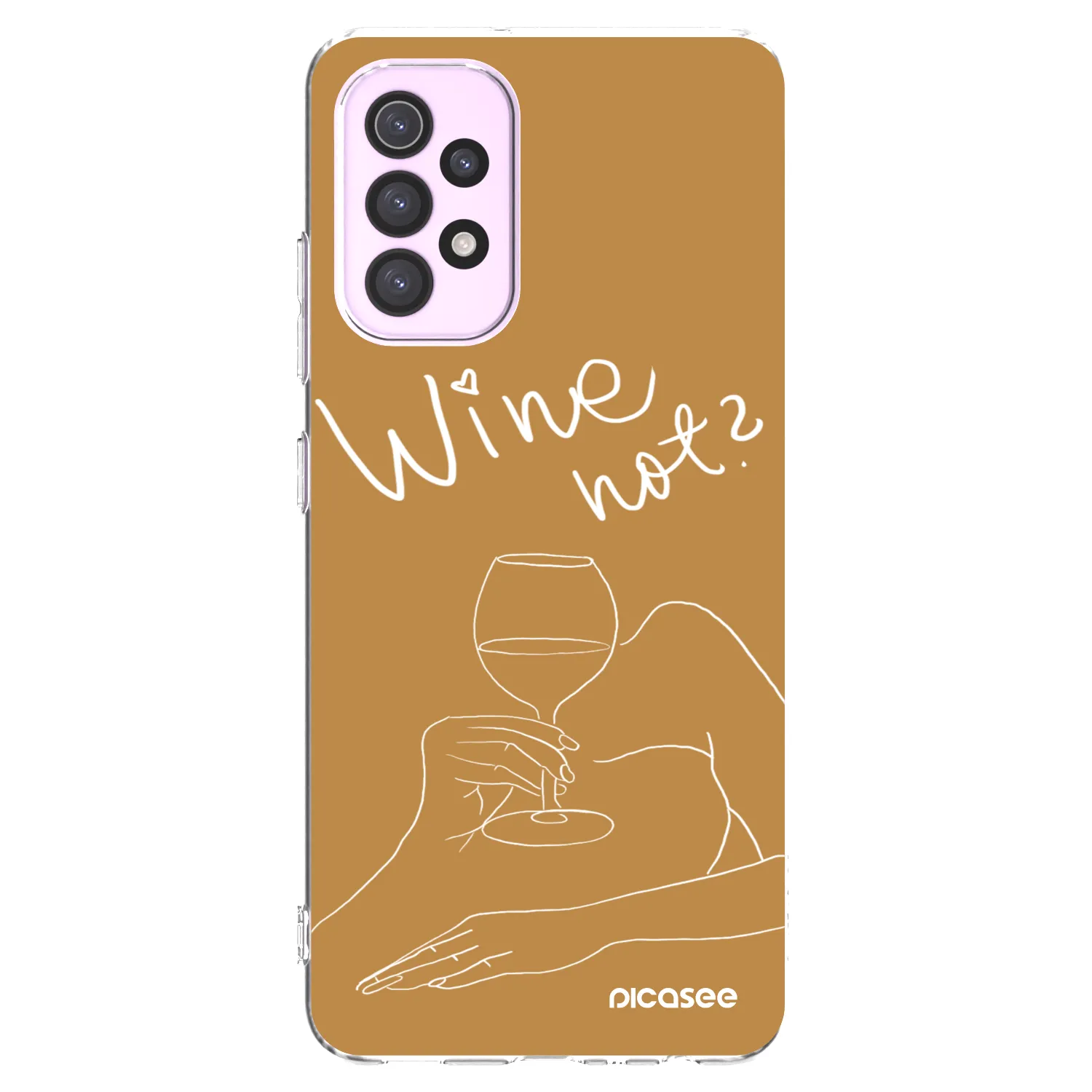 Picasee silikonowe przeźroczyste etui na Samsung Galaxy A32 5G A326B - Wine not
