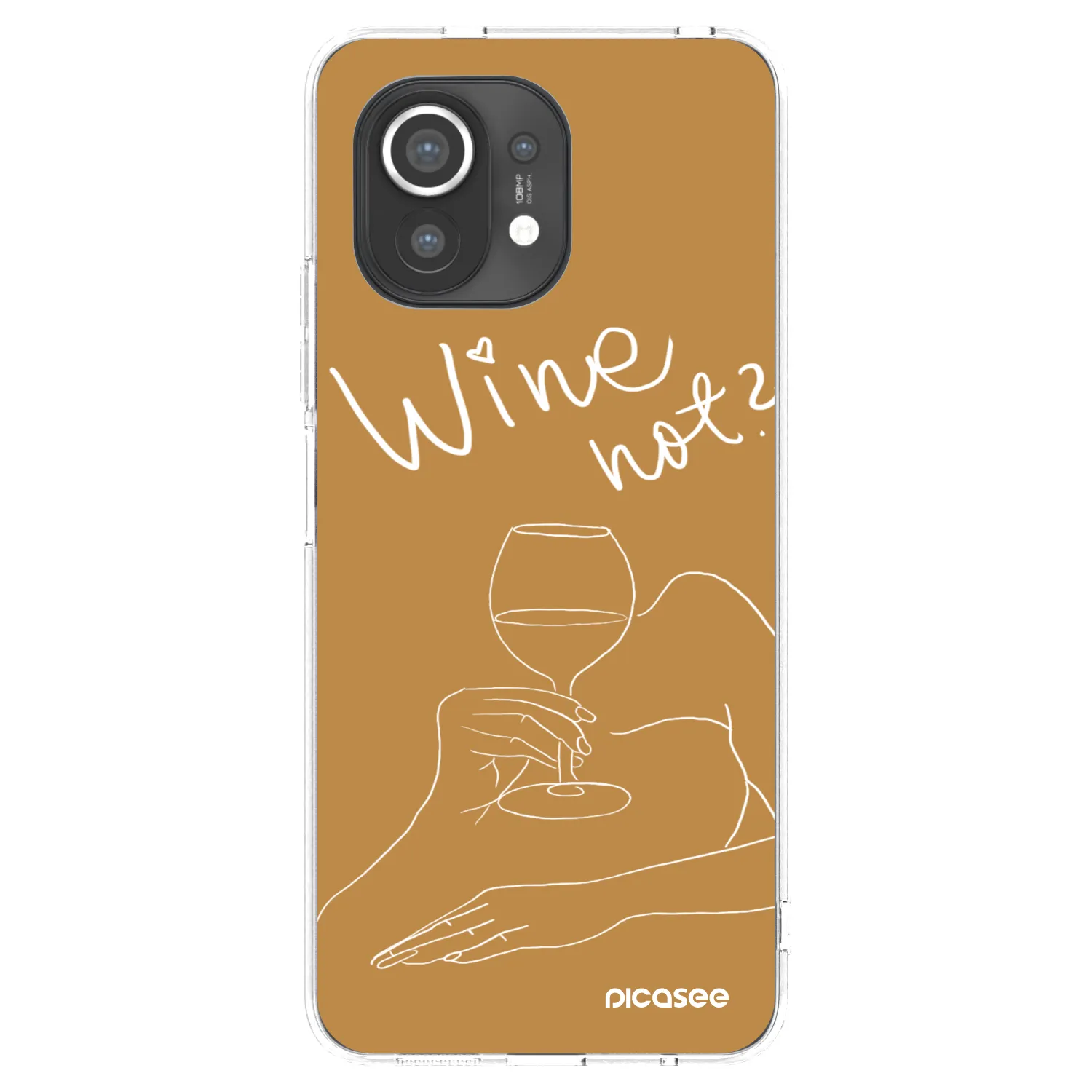 Picasee silikonowe przeźroczyste etui na Xiaomi Mi 11 - Wine not
