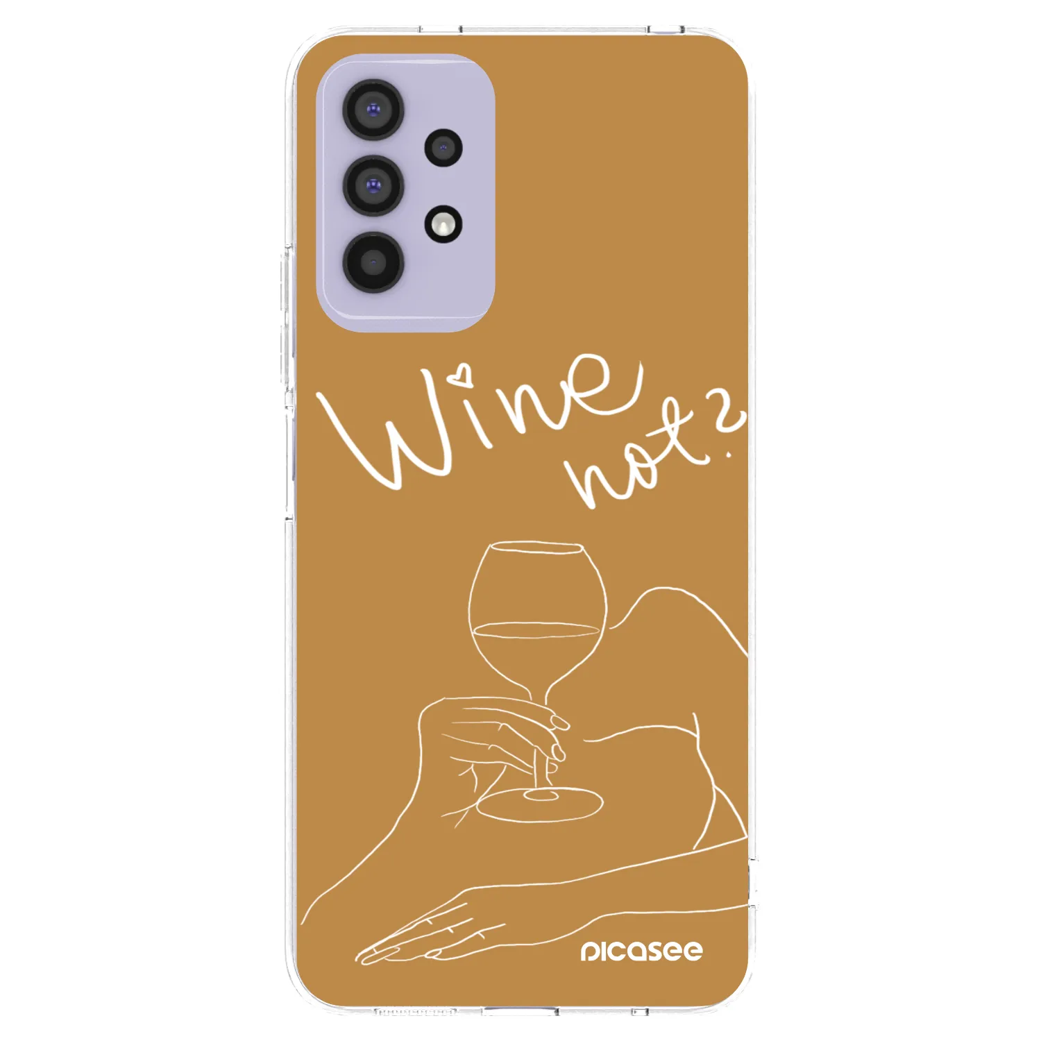Picasee silikonowe przeźroczyste etui na Samsung Galaxy A32 4G SM-A325F - Wine not