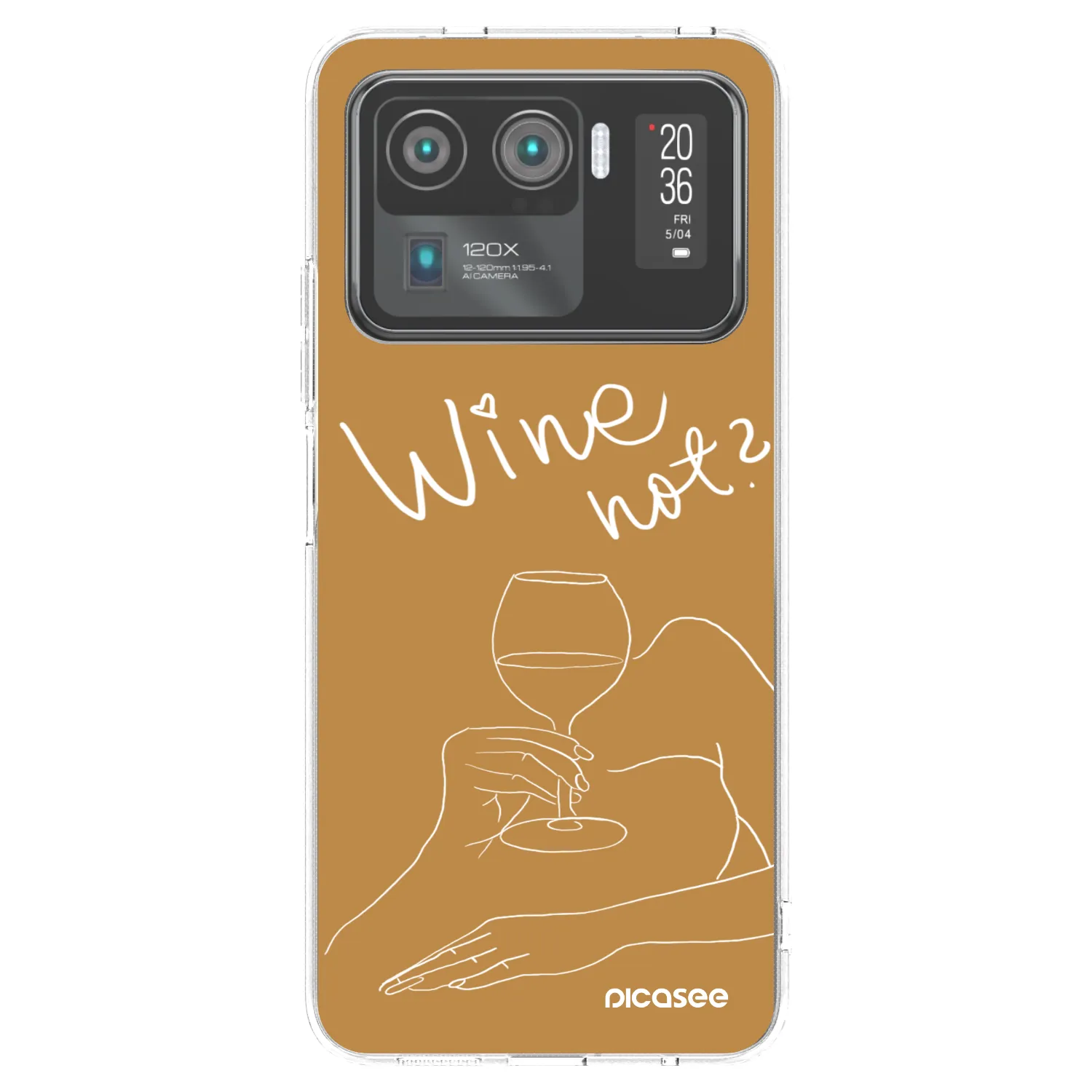 Picasee silikonowe przeźroczyste etui na Xiaomi Mi 11 Ultra - Wine not
