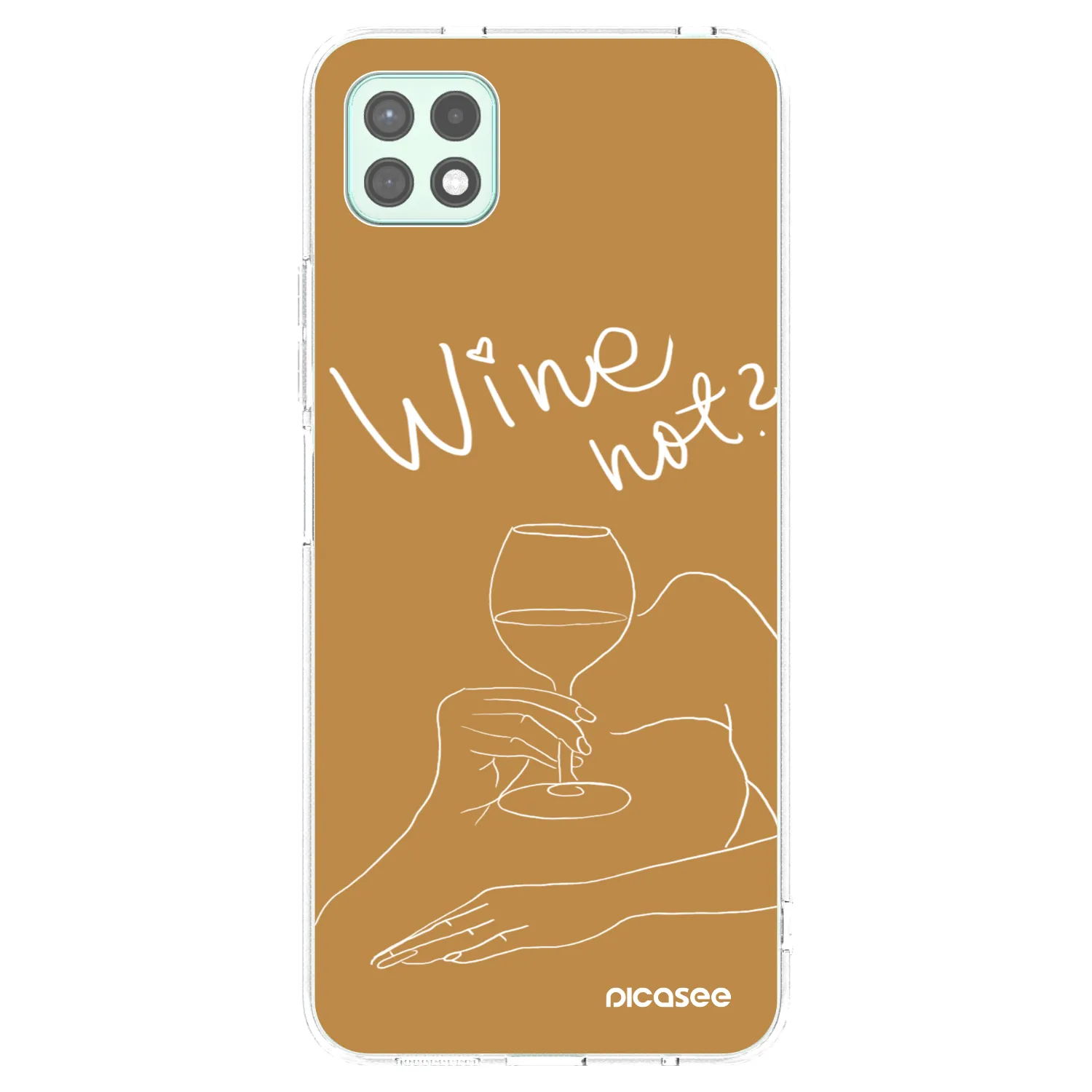 Picasee silikonowe przeźroczyste etui na Samsung Galaxy A22 A226B 5G - Wine not