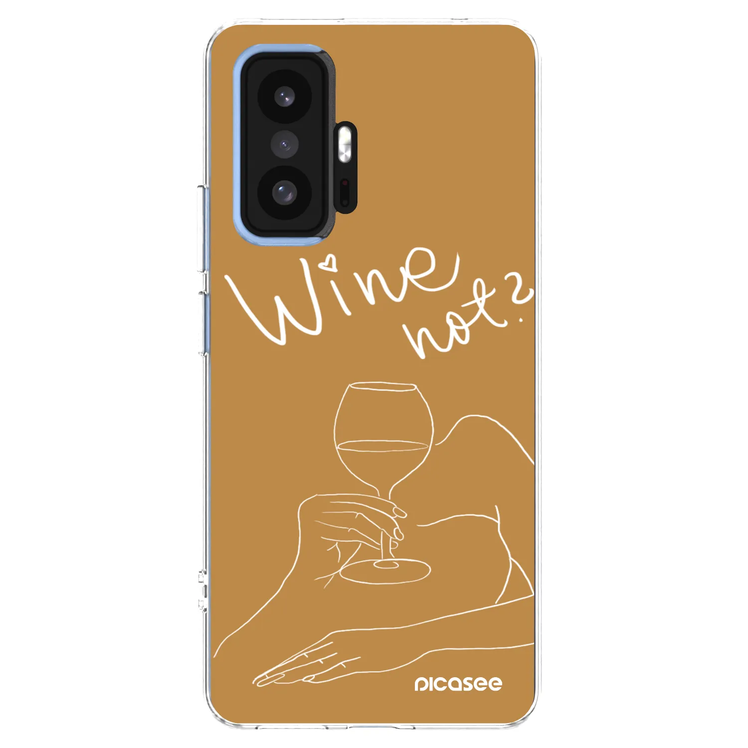 Picasee silikonowe przeźroczyste etui na Xiaomi 11T Pro - Wine not