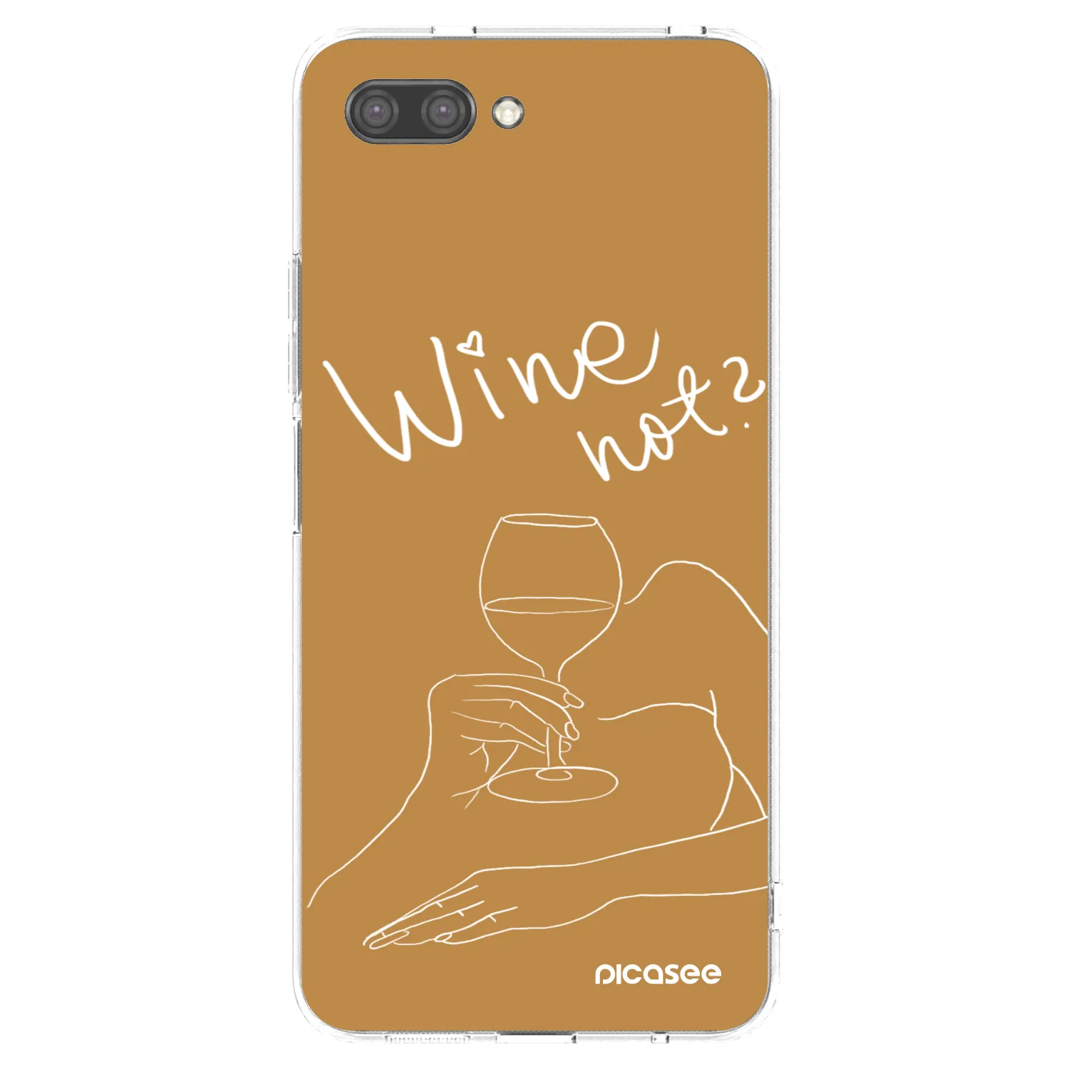 Picasee silikonowe przeźroczyste etui na Honor 10 - Wine not