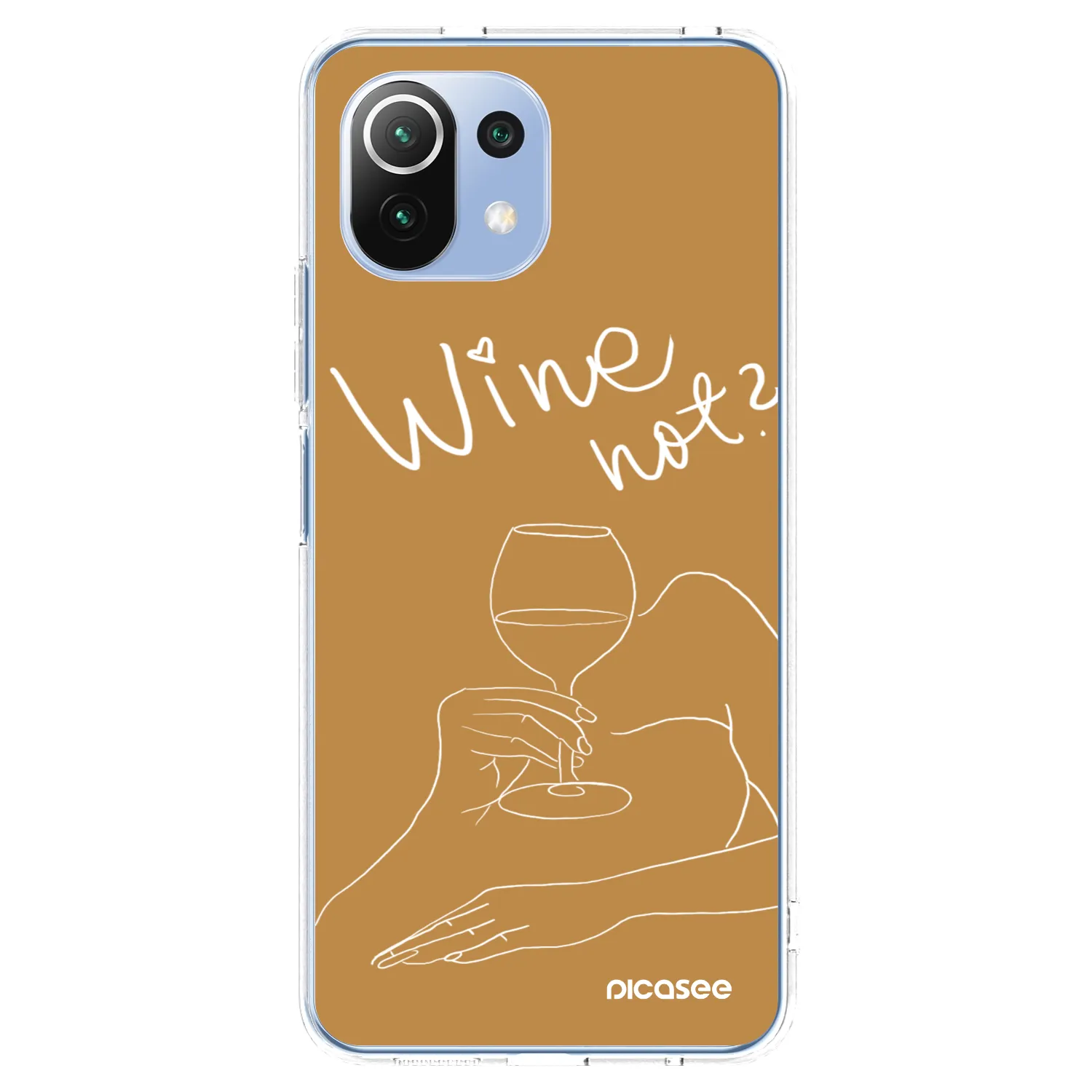 Picasee silikonowe przeźroczyste etui na Xiaomi 11 Lite 5G NE - Wine not