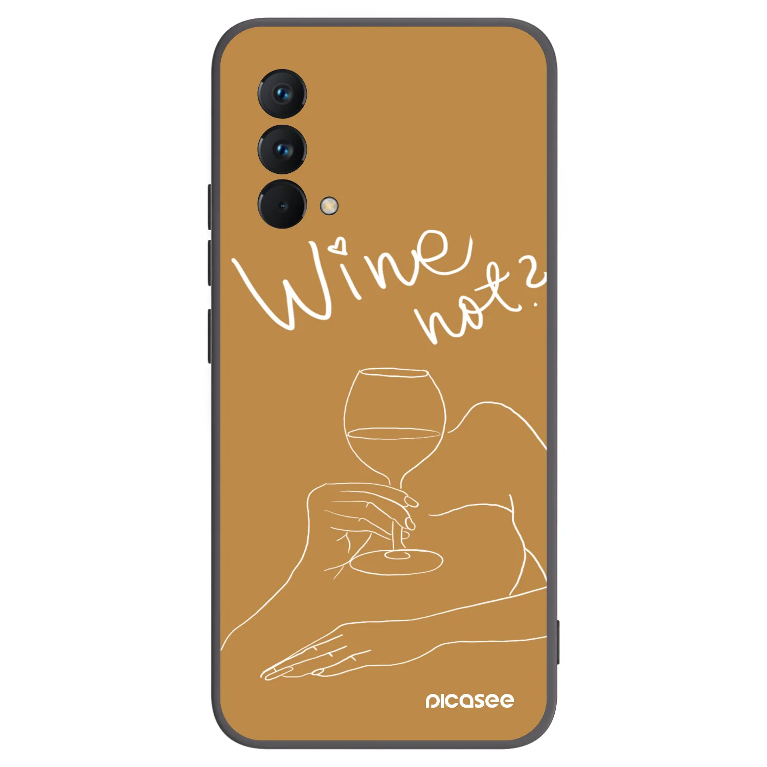 Picasee silikonowe czarne etui na Realme GT Master Edition 5G - Wine not