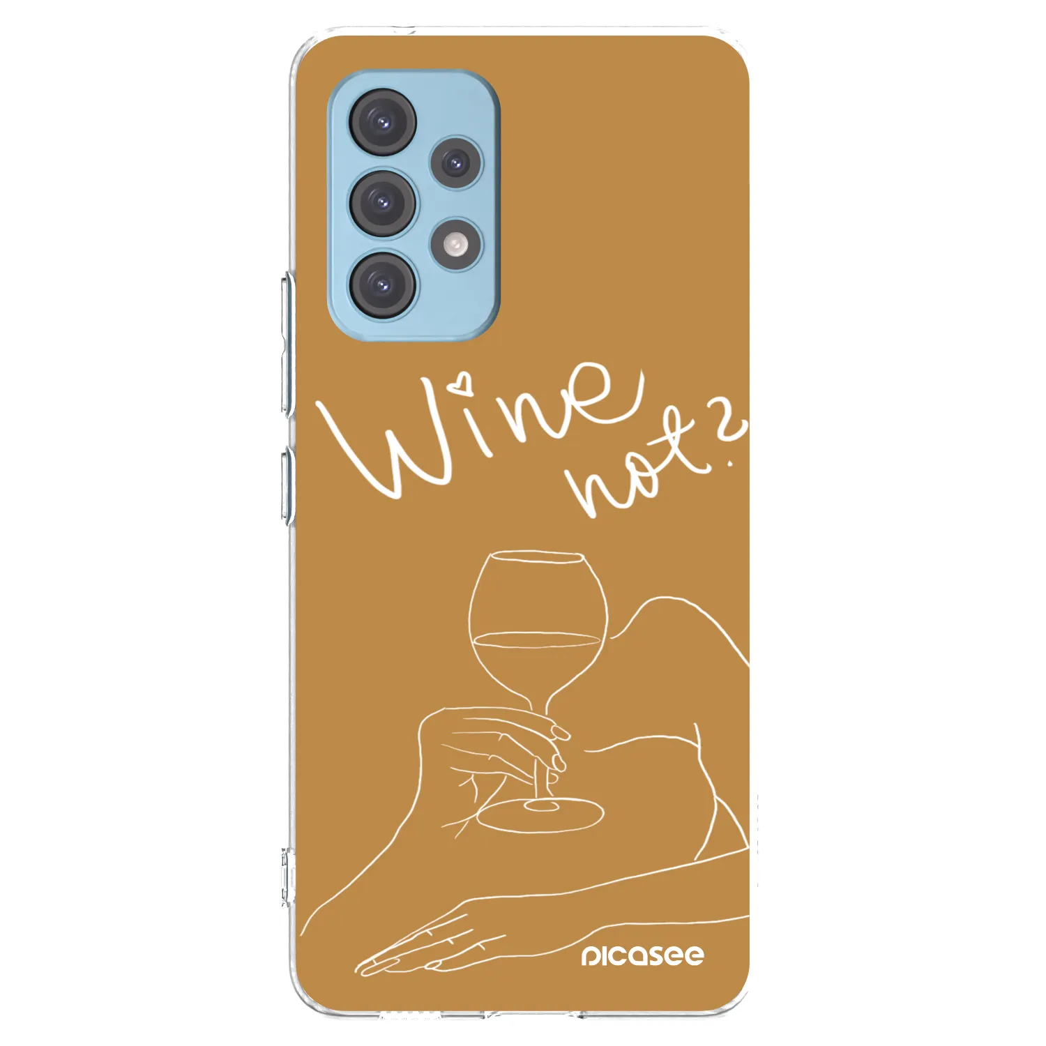 Picasee silikonowe przeźroczyste etui na Samsung Galaxy A53 5G A536 - Wine not