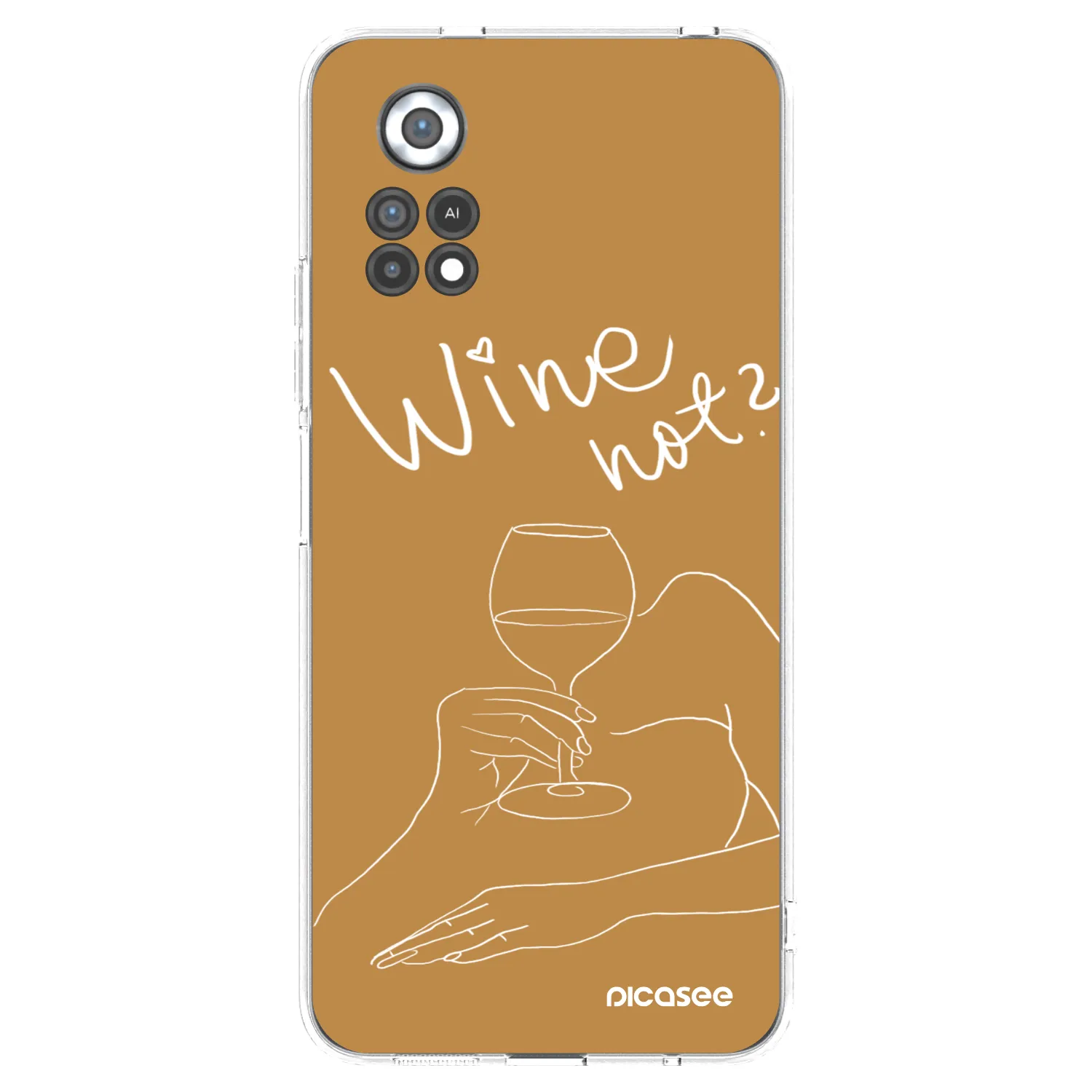 Picasee silikonowe przeźroczyste etui na Xiaomi Poco X4 Pro 5G - Wine not