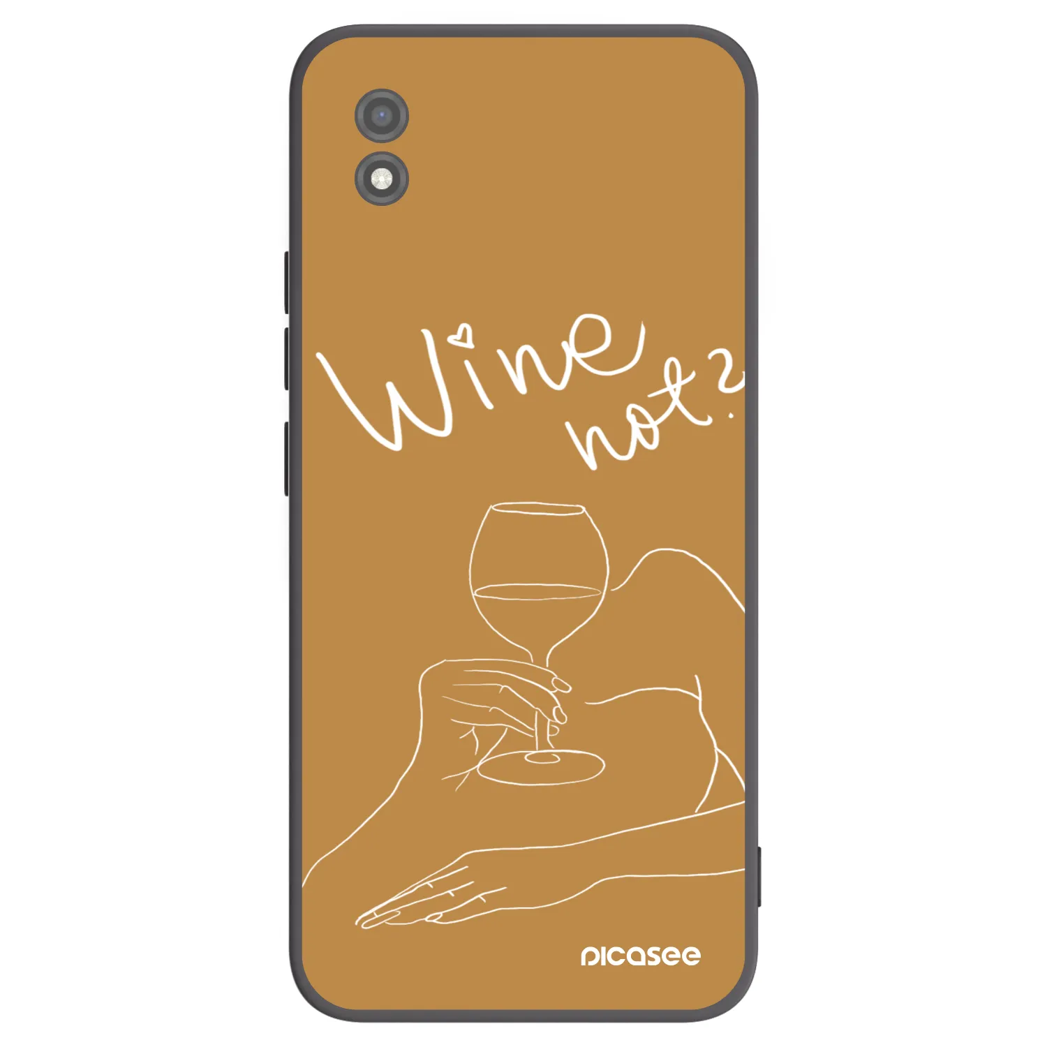 Picasee silikonowe czarne etui na Realme C11 (2021) - Wine not