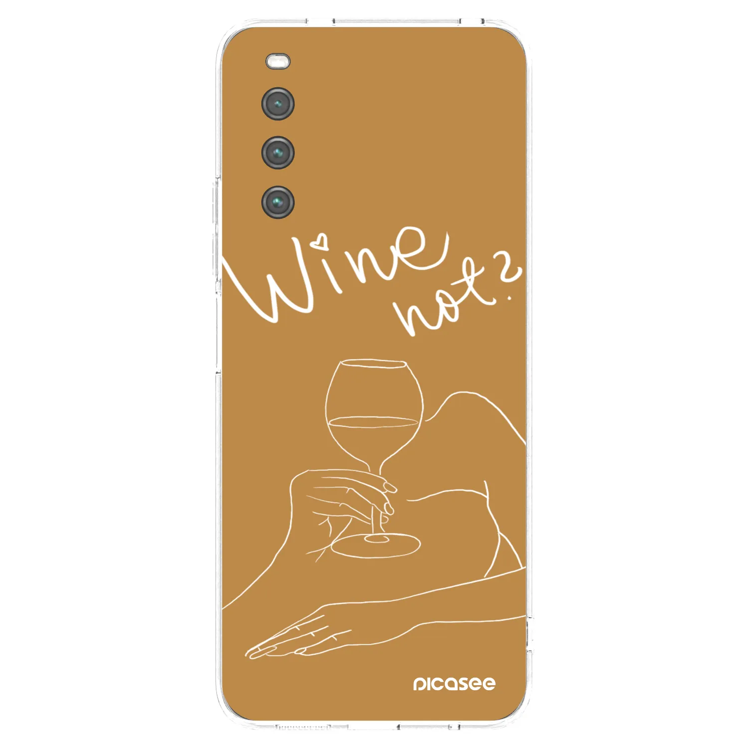 Picasee silikonowe przeźroczyste etui na Sony Xperia 10 IV 5G - Wine not