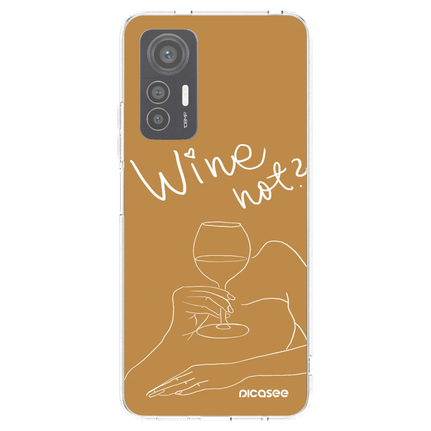 Picasee silikonowe przeźroczyste etui na Xiaomi 12 Lite - Wine not