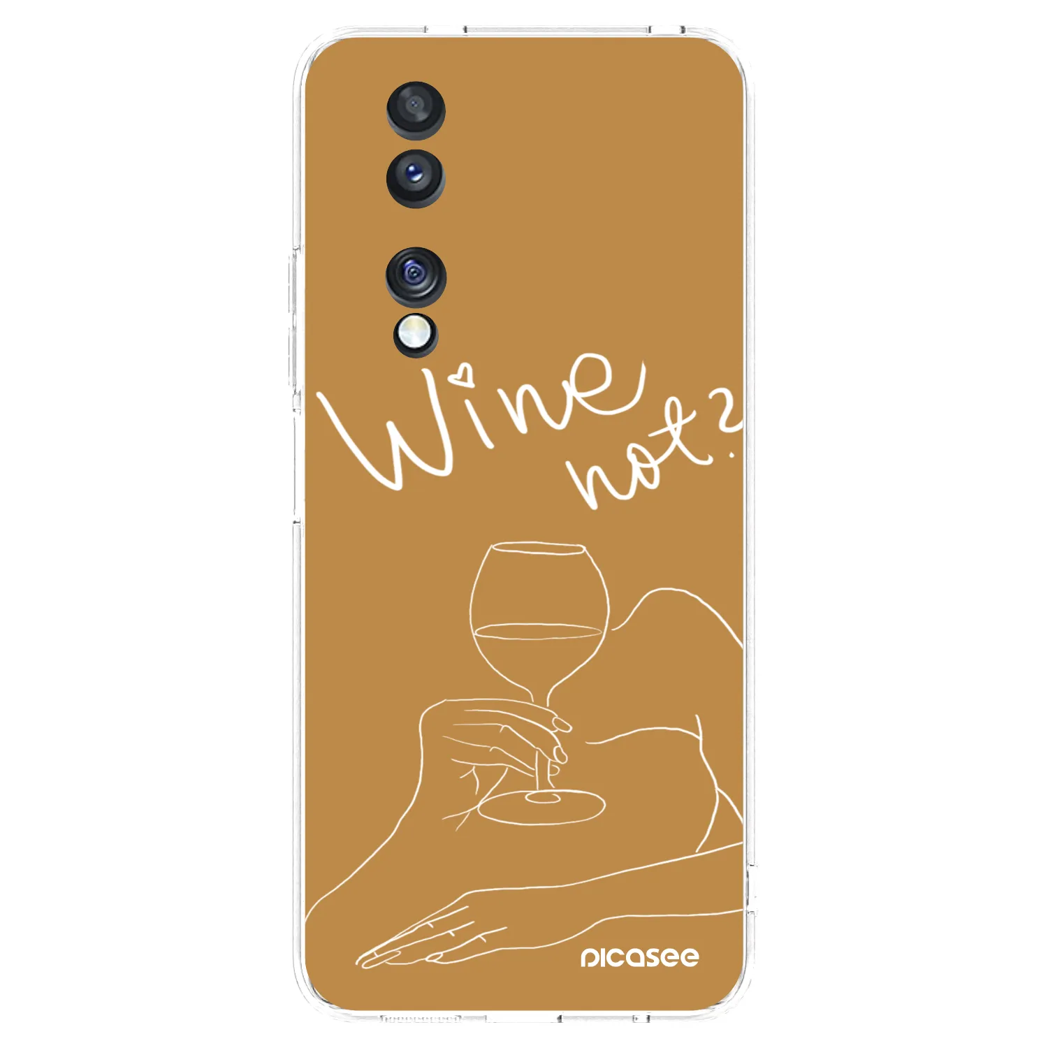 Picasee silikonowe przeźroczyste etui na Honor 70 - Wine not