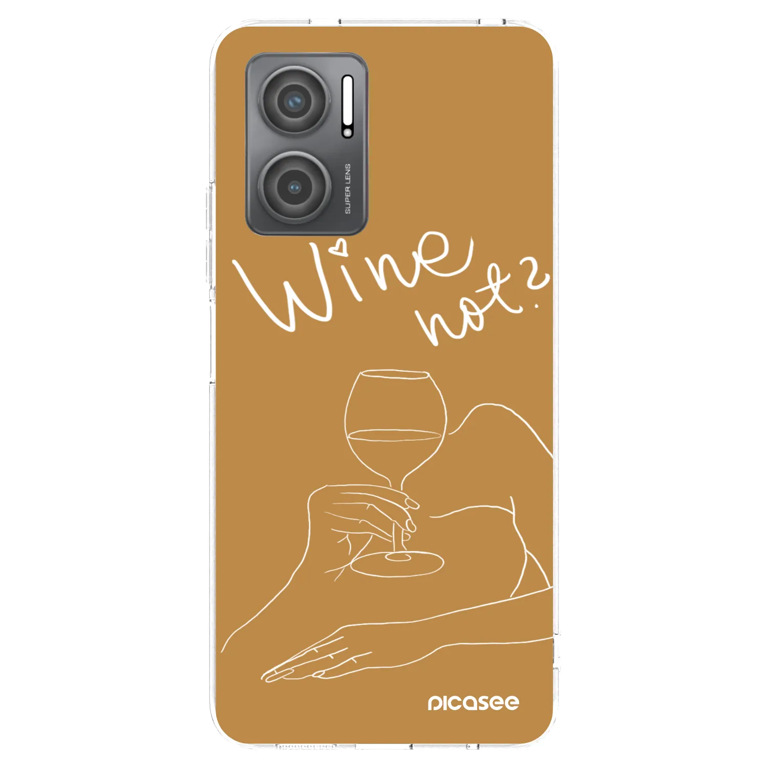 Picasee silikonowe przeźroczyste etui na Xiaomi Redmi 10 5G - Wine not