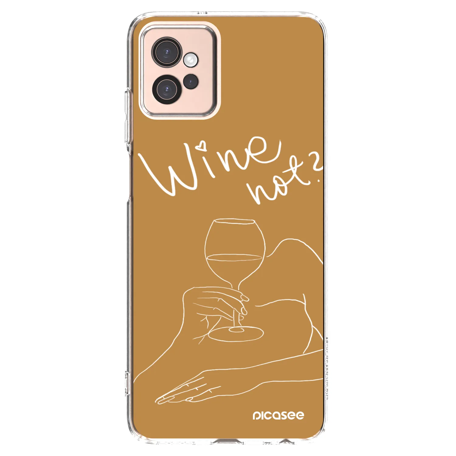 Picasee silikonowe przeźroczyste etui na Motorola Moto G32 - Wine not
