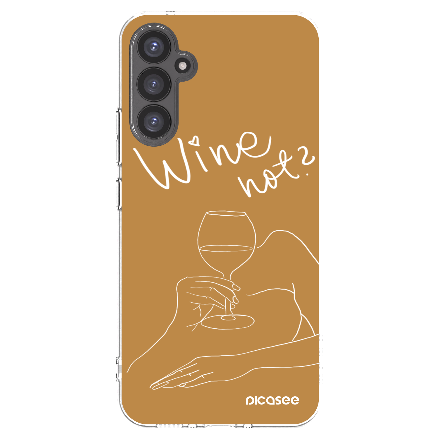 Picasee silikonowe przeźroczyste etui na Samsung Galaxy A34 5G A346B - Wine not