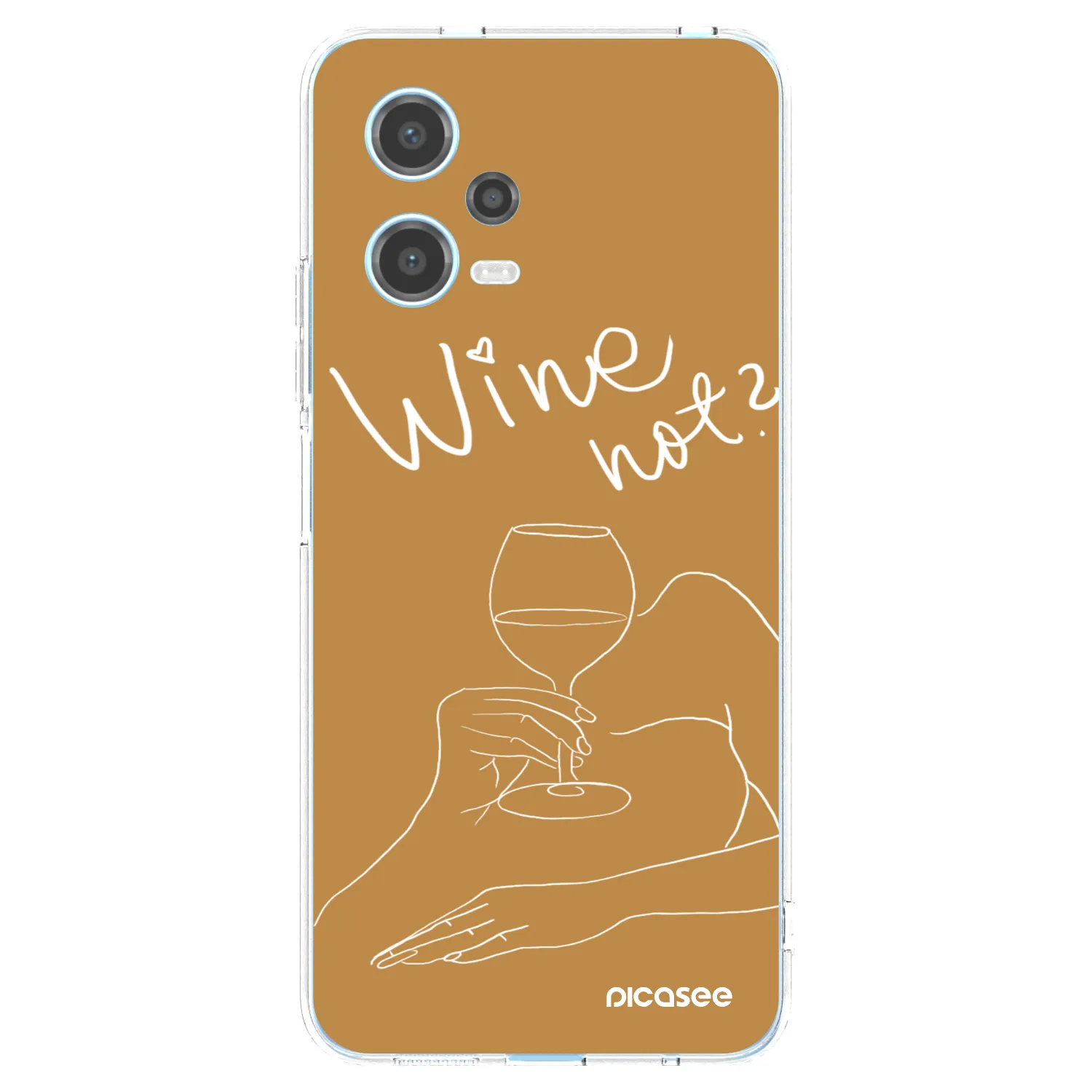 Picasee silikonowe przeźroczyste etui na Xiaomi Redmi Note 12 5G - Wine not