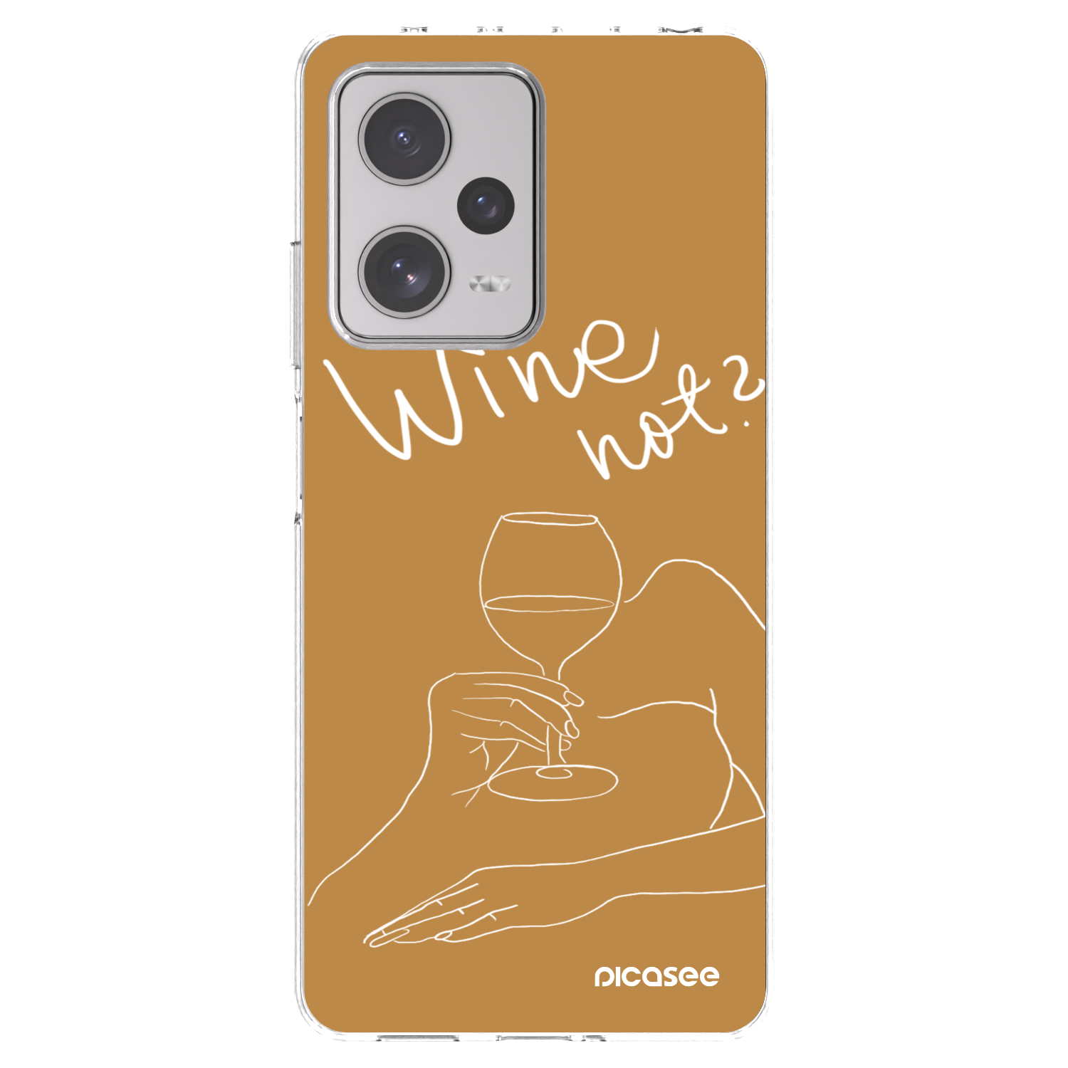 Picasee silikonowe przeźroczyste etui na Xiaomi Redmi Note 12 Pro+ 5G - Wine not