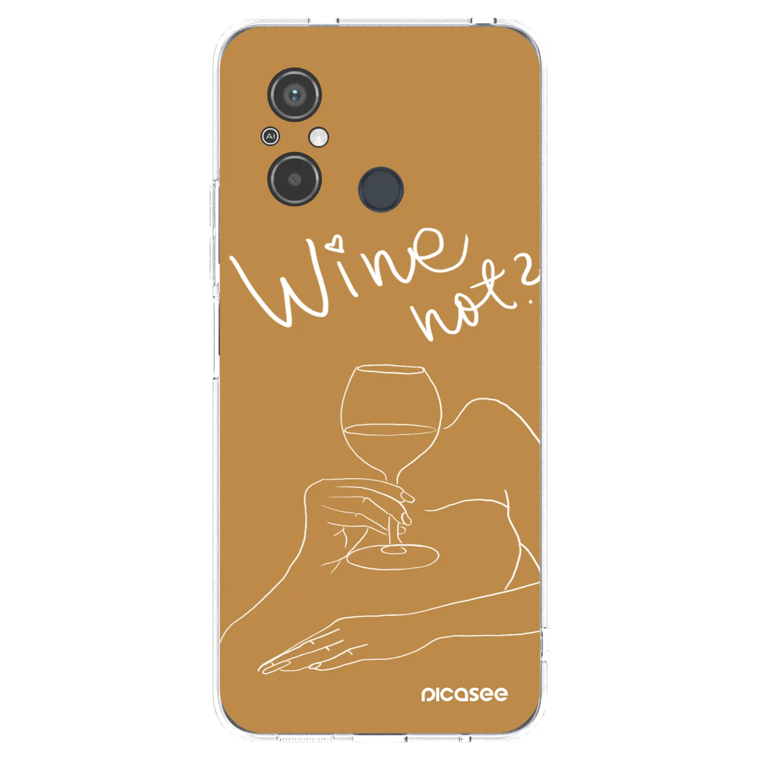 Picasee silikonowe przeźroczyste etui na Xiaomi Redmi 12C - Wine not