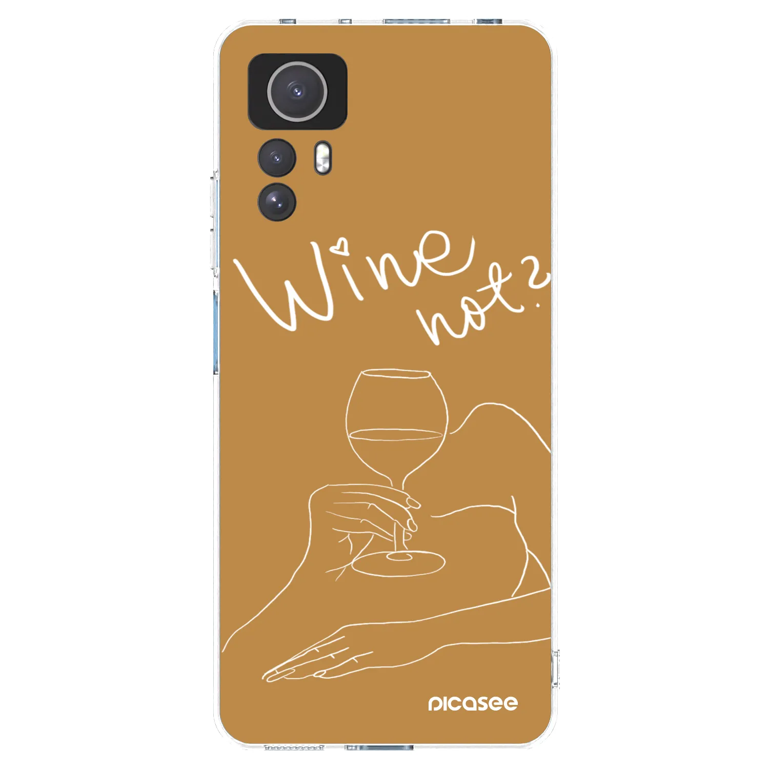 Picasee silikonowe przeźroczyste etui na Xiaomi Redmi Note 12S - Wine not