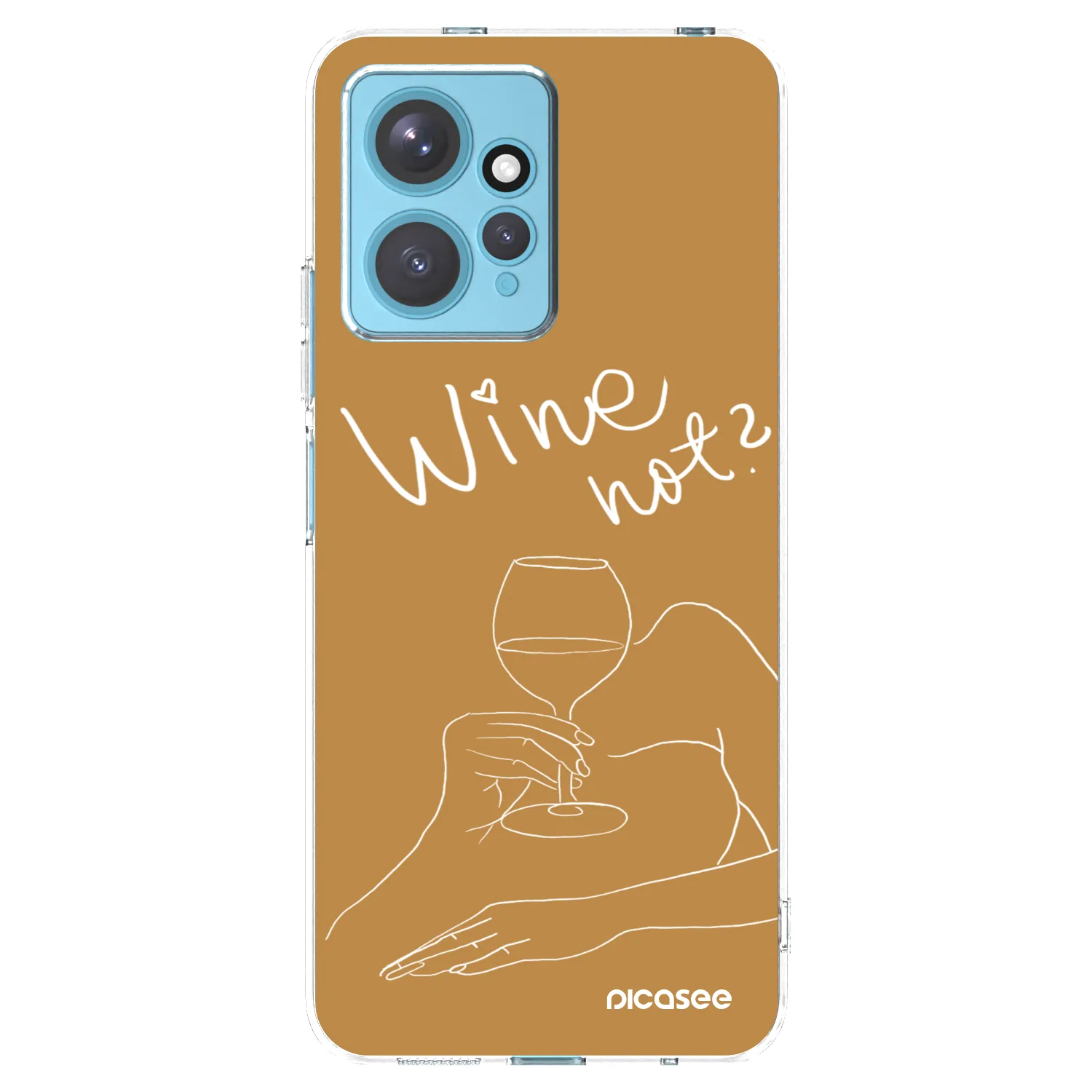 Picasee silikonowe przeźroczyste etui na Xiaomi Redmi Note 12 4G - Wine not