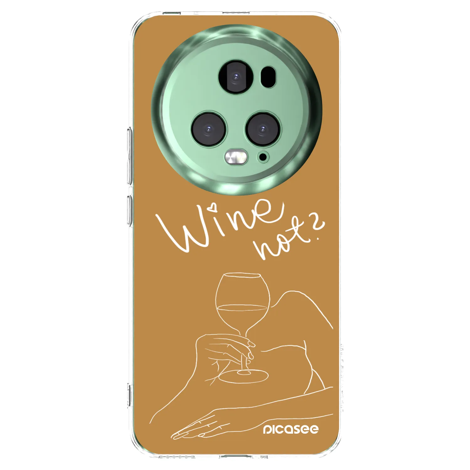 Picasee silikonowe przeźroczyste etui na Honor Magic5 Pro - Wine not