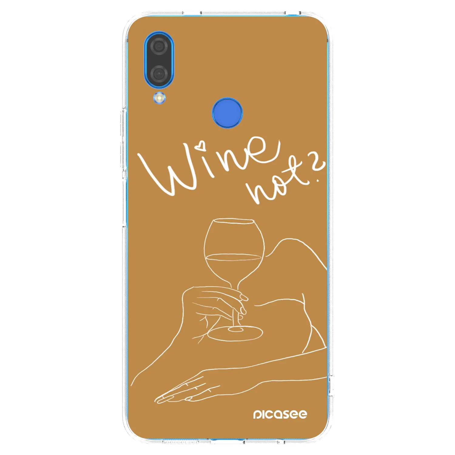 Picasee silikonowe przeźroczyste etui na Huawei Nova 3i - Wine not