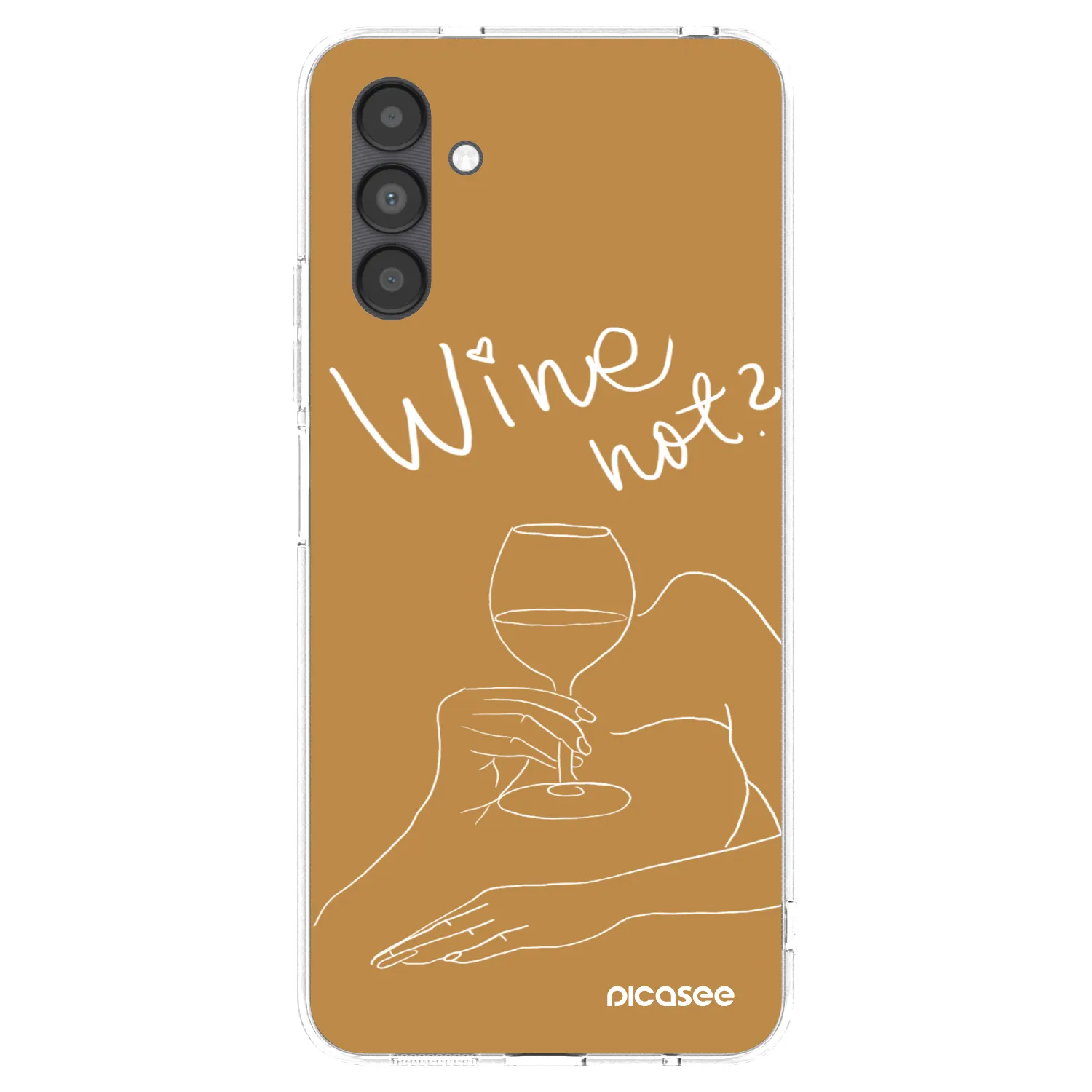 Picasee silikonowe przeźroczyste etui na Samsung Galaxy A04s A047F - Wine not
