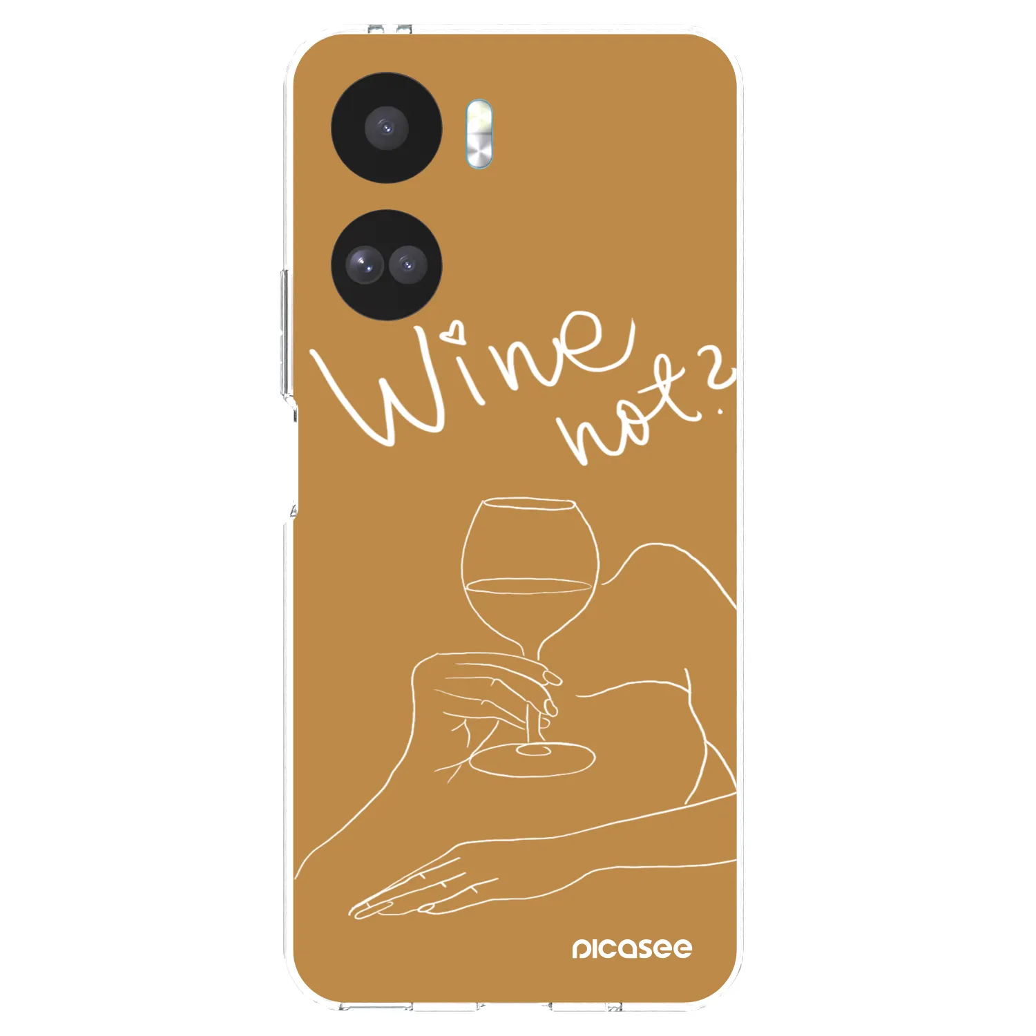 Picasee silikonowe przeźroczyste etui na Honor 90 Lite 5G - Wine not