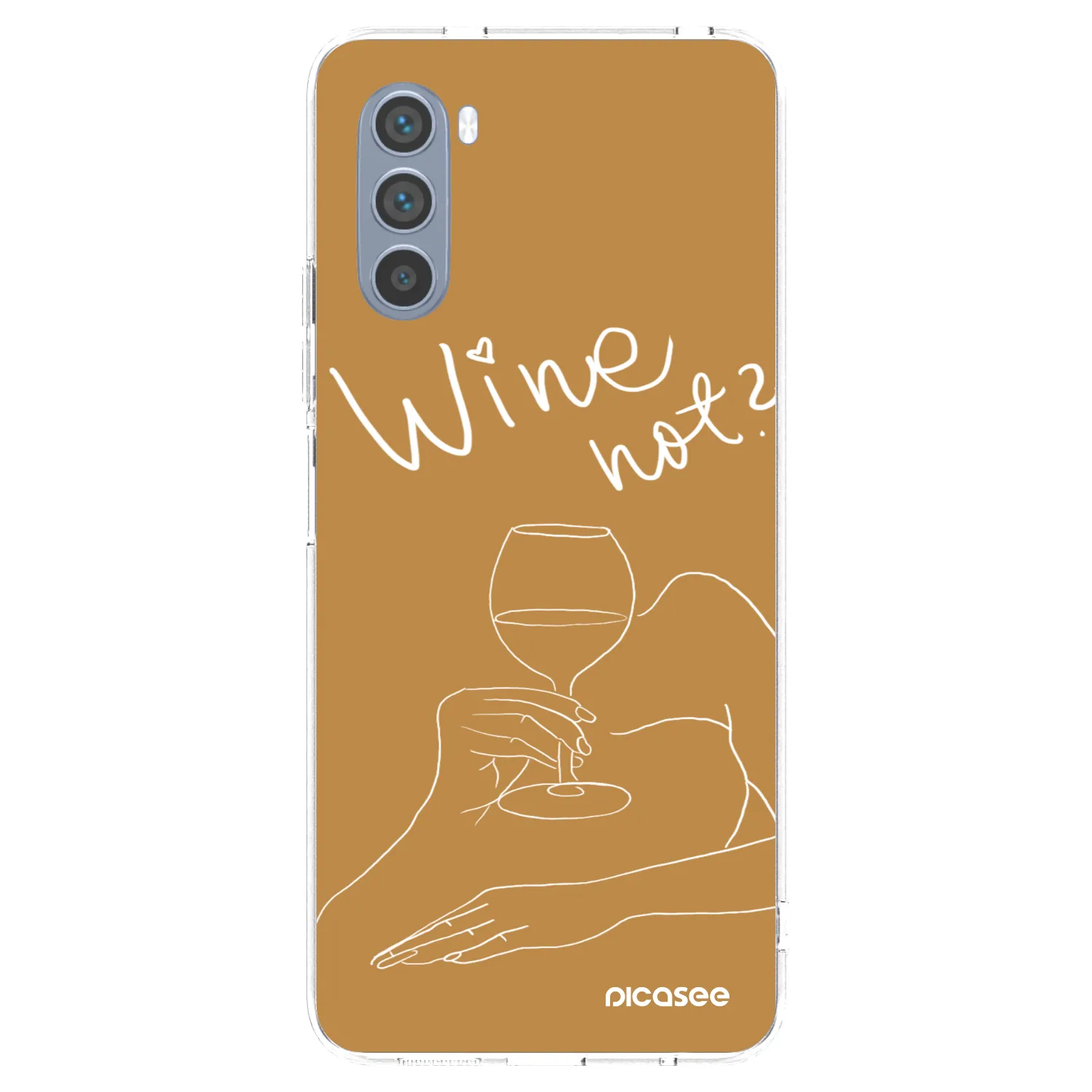 Picasee silikonowe przeźroczyste etui na Motorola Moto G62 - Wine not