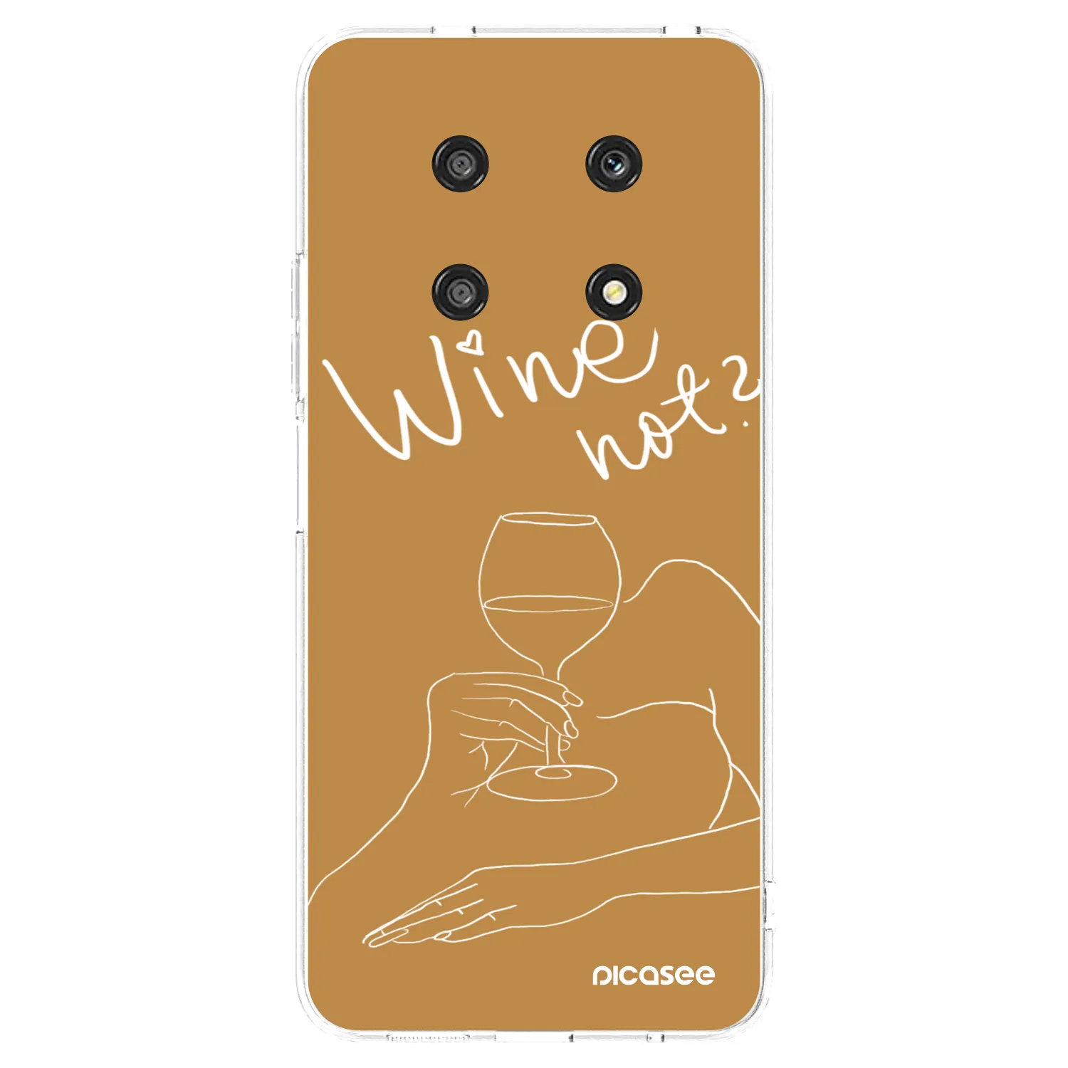 Picasee silikonowe przeźroczyste etui na Honor Magic4 Lite 5G - Wine not