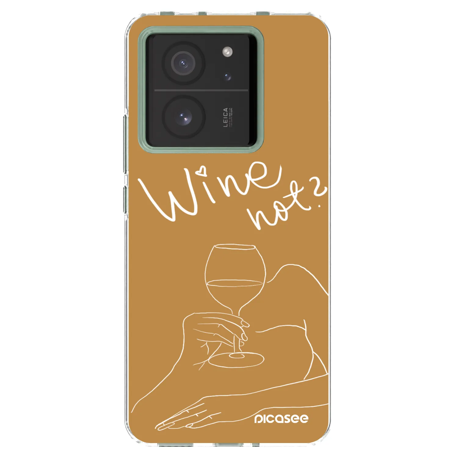 Picasee silikonowe przeźroczyste etui na Xiaomi 13T - Wine not