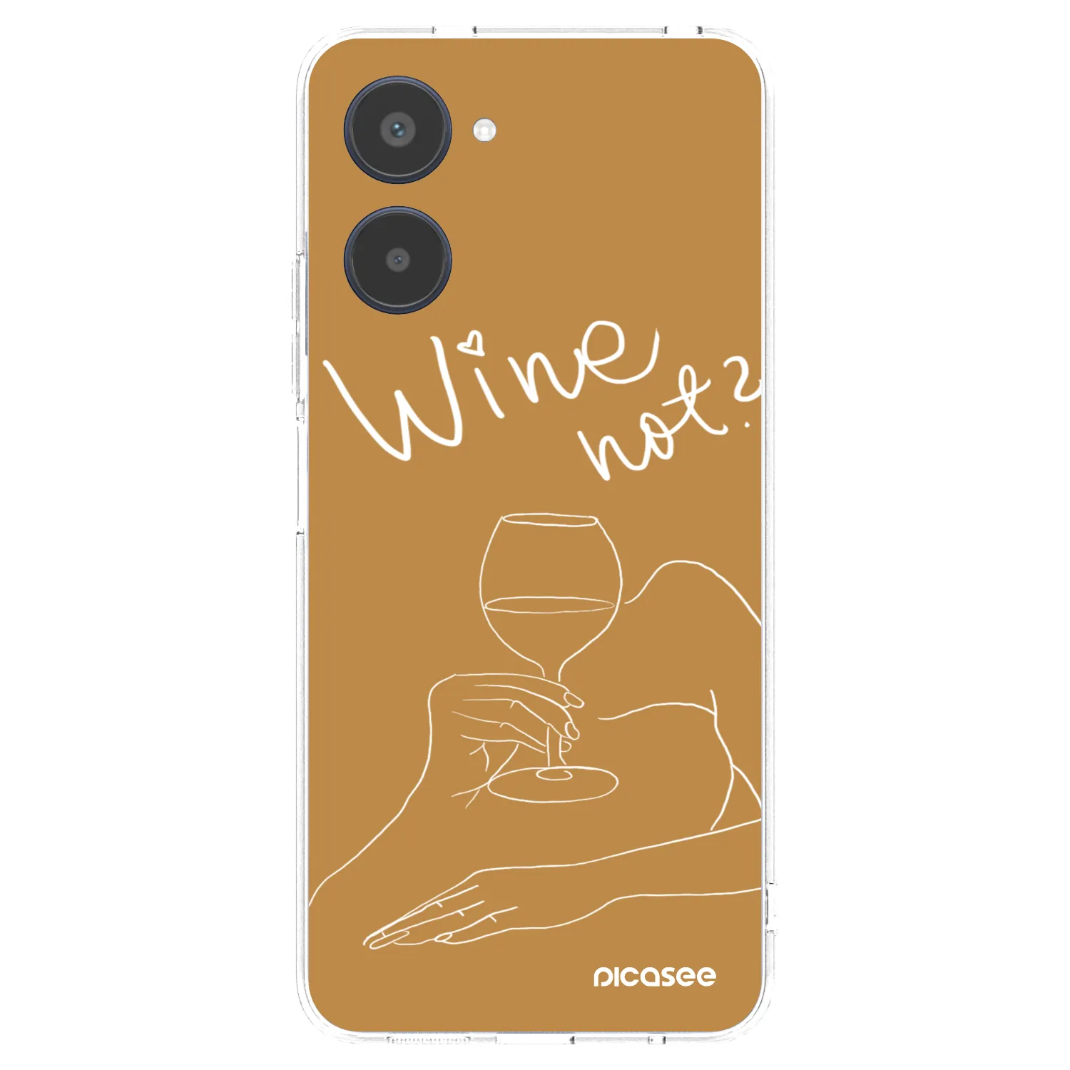 Picasee silikonowe przeźroczyste etui na Realme 10 4G - Wine not