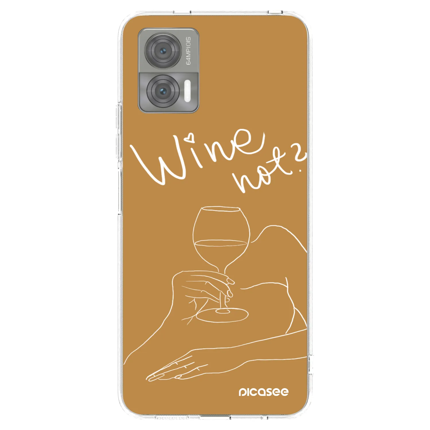 Picasee silikonowe przeźroczyste etui na Motorola Edge 30 Neo - Wine not