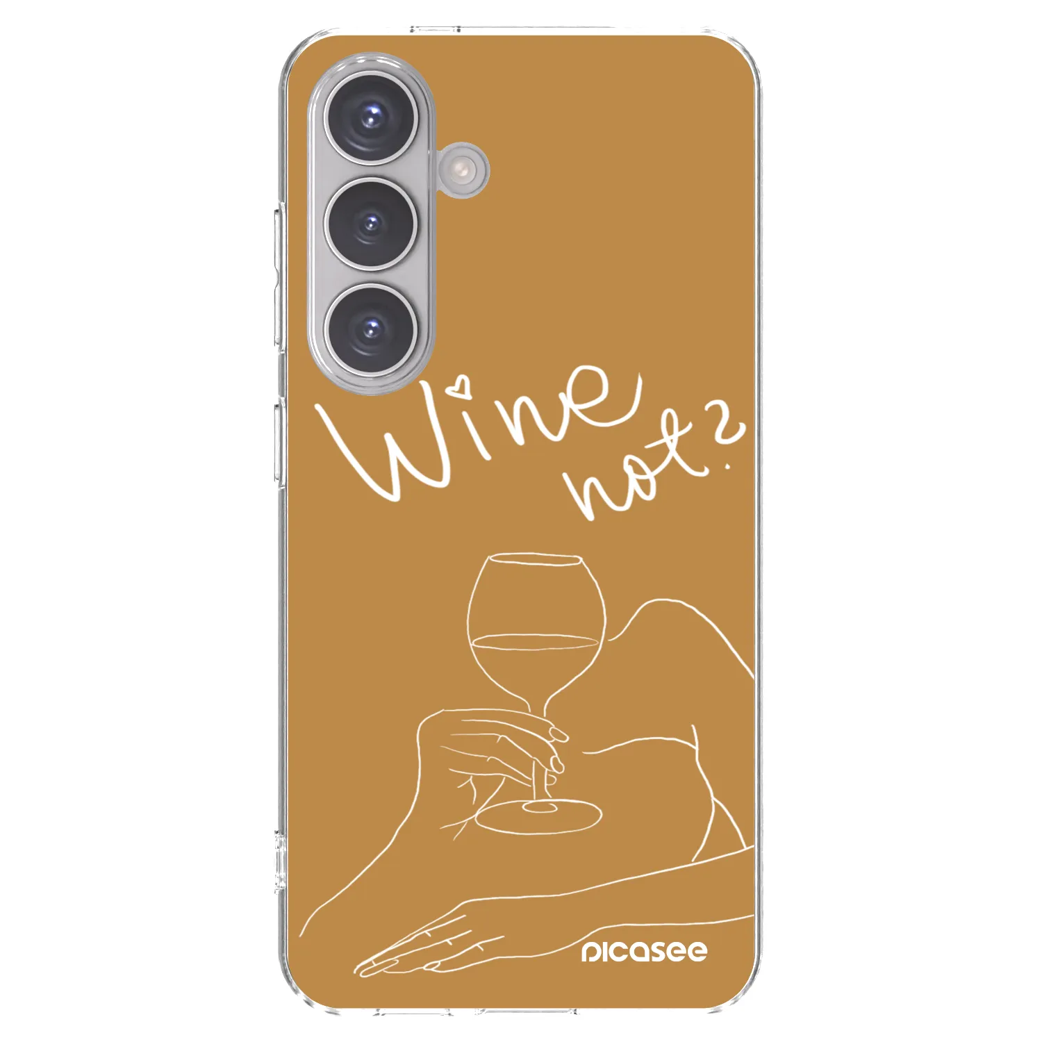 Picasee silikonowe przeźroczyste etui na Samsung Galaxy S24 S921B 5G - Wine not