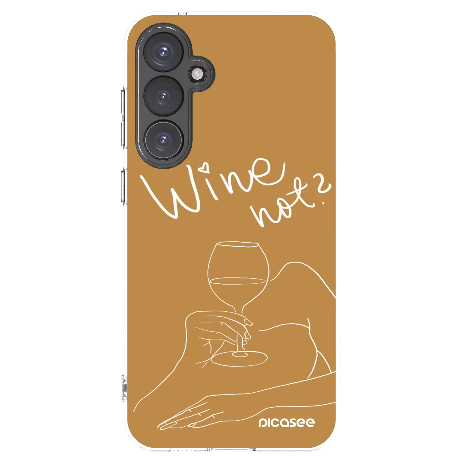 Picasee silikonowe przeźroczyste etui na Samsung Galaxy S23 FE S711B - Wine not