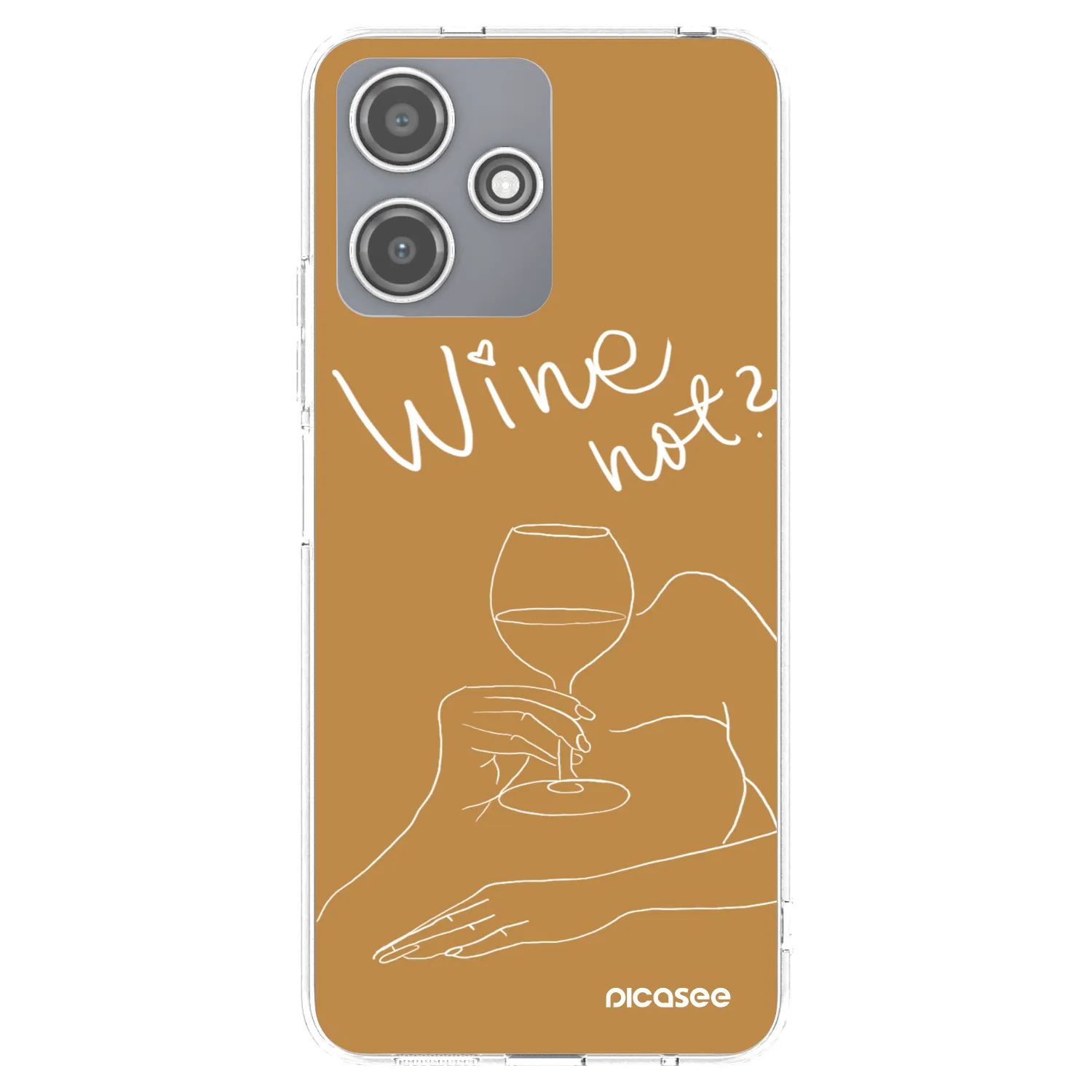 Picasee silikonowe przeźroczyste etui na Xiaomi Redmi 12 5G - Wine not