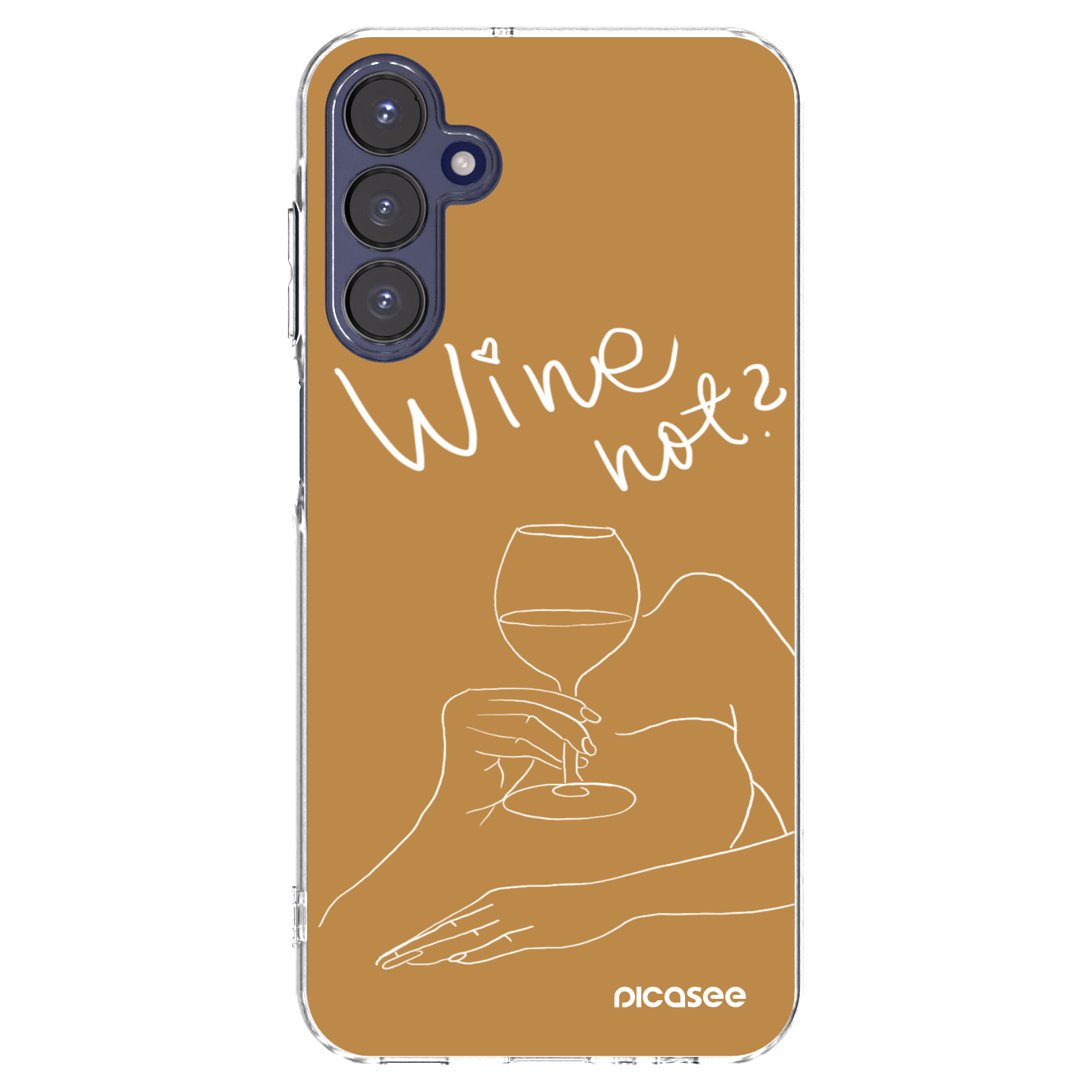 Picasee silikonowe przeźroczyste etui na Samsung Galaxy A15 A155F 4G - Wine not