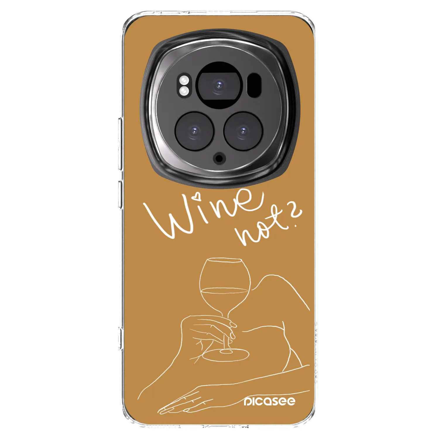 Picasee silikonowe przeźroczyste etui na Honor Magic6 Pro - Wine not