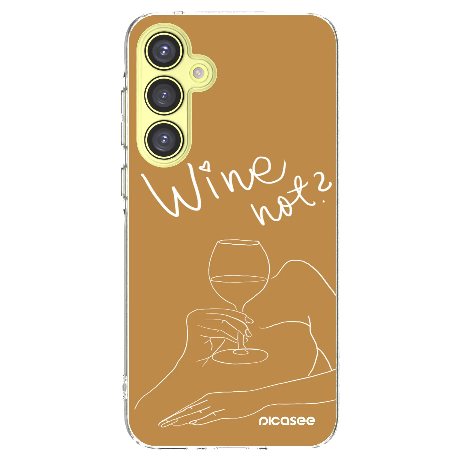 Picasee silikonowe przeźroczyste etui na Samsung Galaxy A35 5G A356B - Wine not