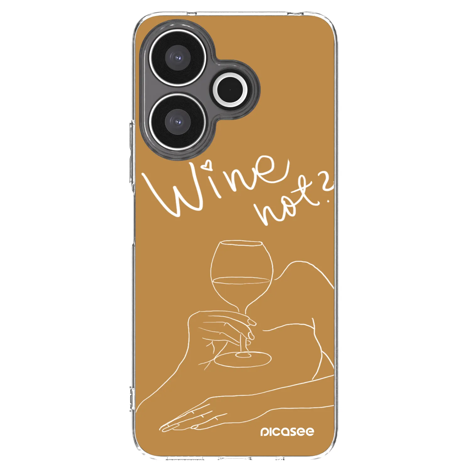 Picasee silikonowe przeźroczyste etui na Xiaomi Redmi 13 4G - Wine not