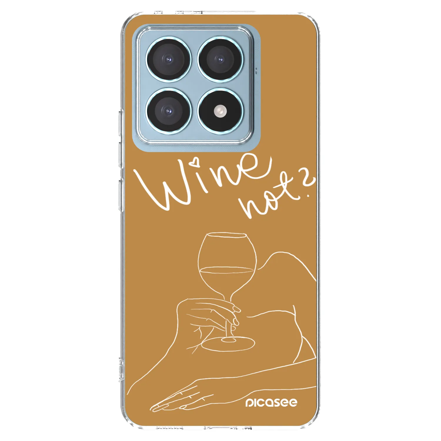 Picasee silikonowe przeźroczyste etui na Xiaomi 14T Pro - Wine not