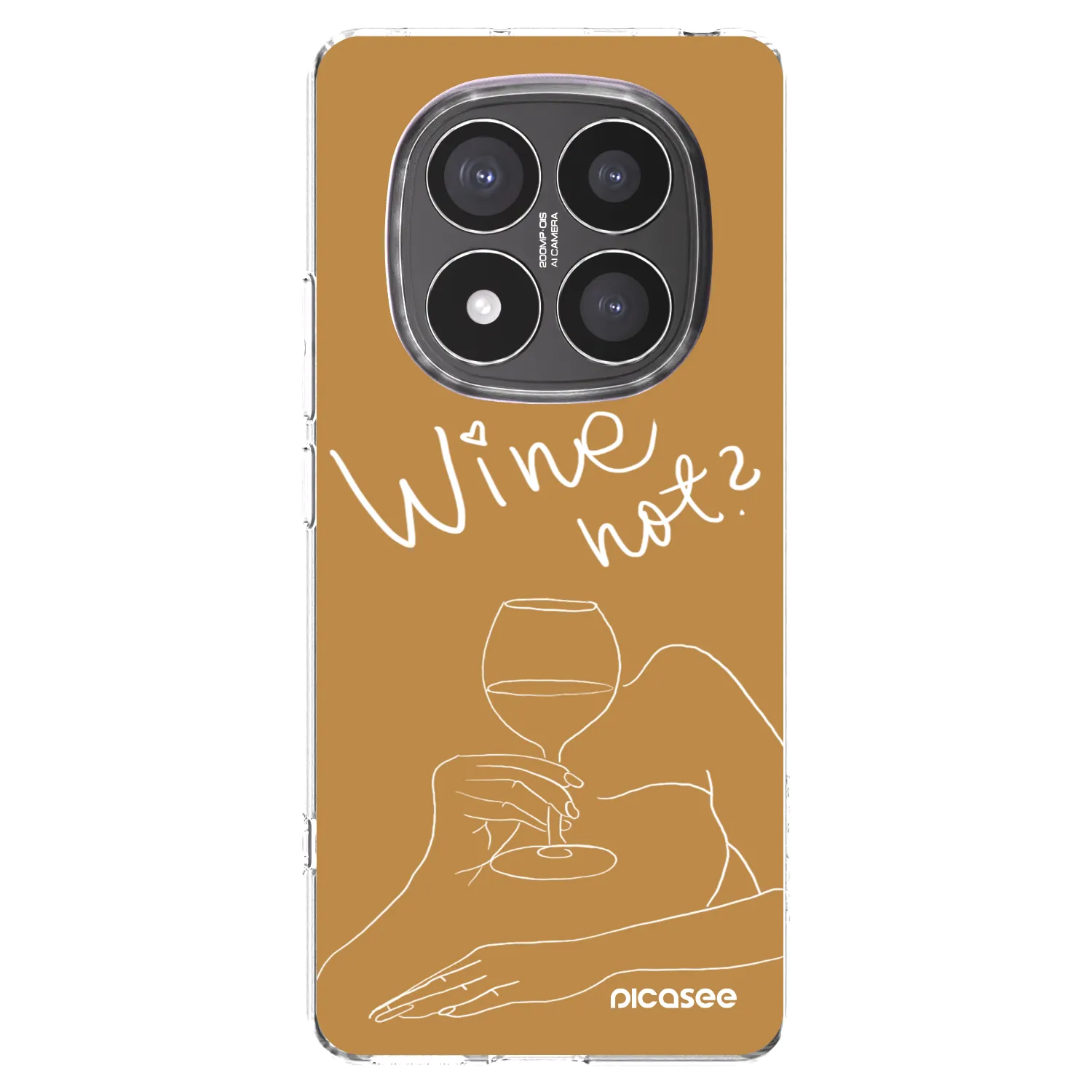 Picasee silikonowe przeźroczyste etui na Xiaomi Redmi Note 14 Pro+ 5G - Wine not