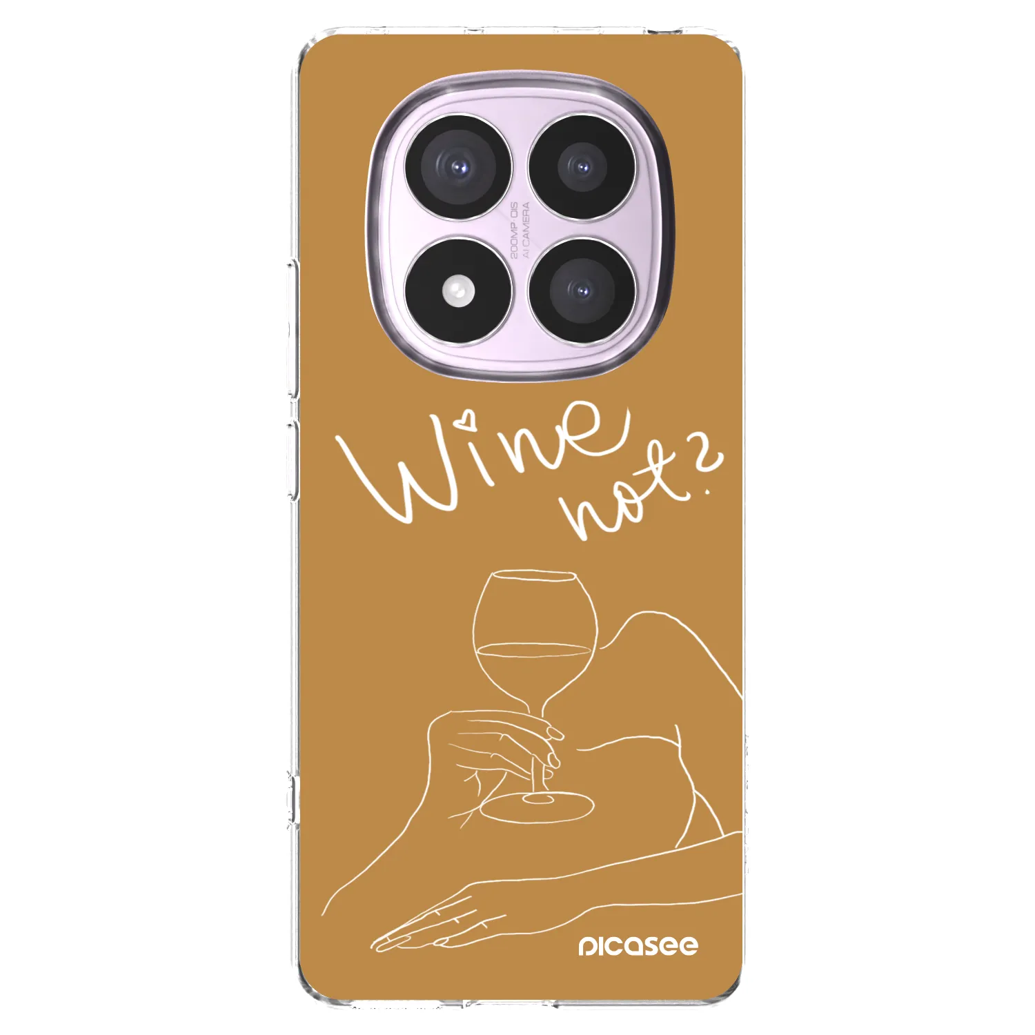 Picasee silikonowe przeźroczyste etui na Xiaomi Redmi Note 14 Pro 5G - Wine not