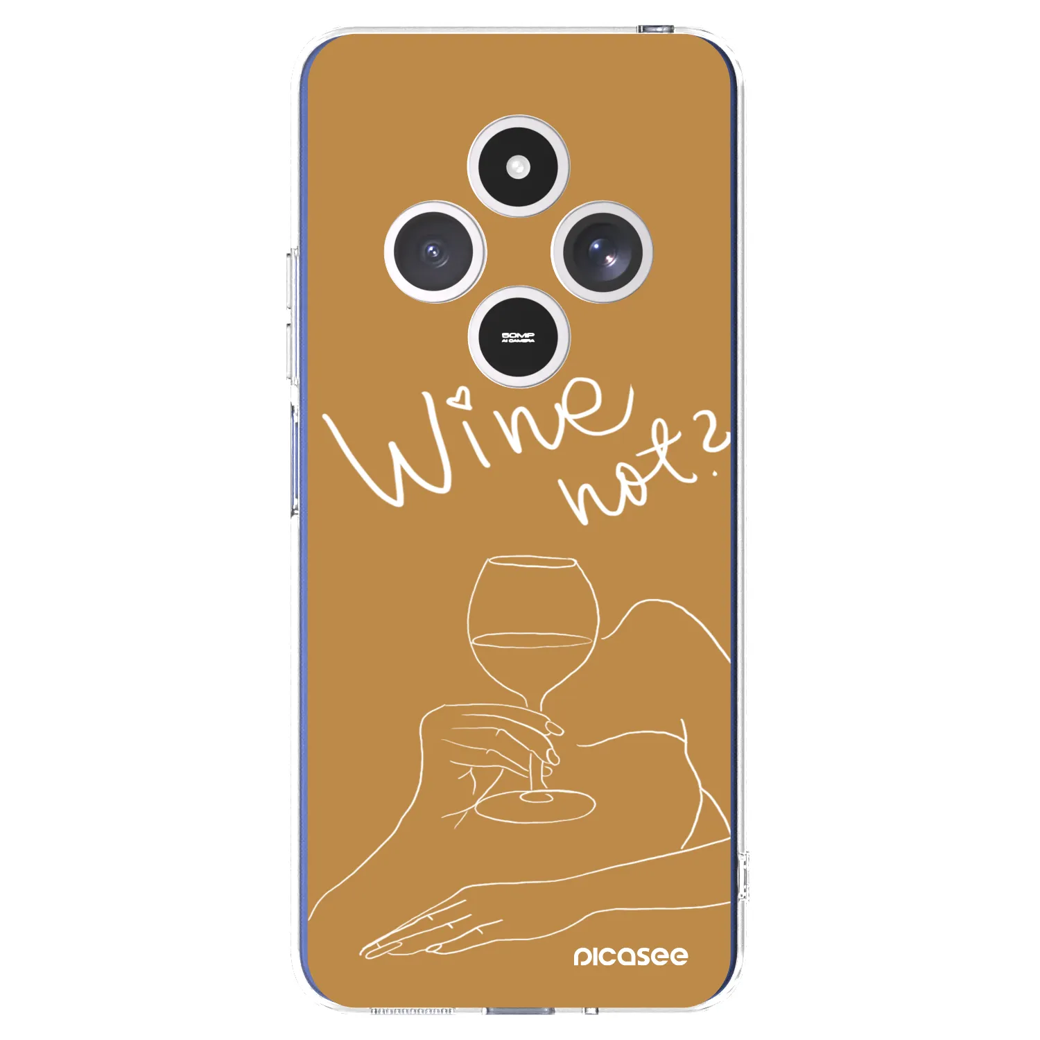 Picasee silikonowe przeźroczyste etui na Xiaomi Redmi 14C - Wine not
