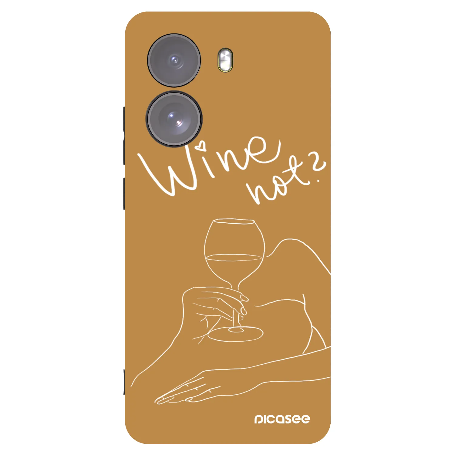Picasee silikonowe czarne etui na Xiaomi Poco X7 - Wine not