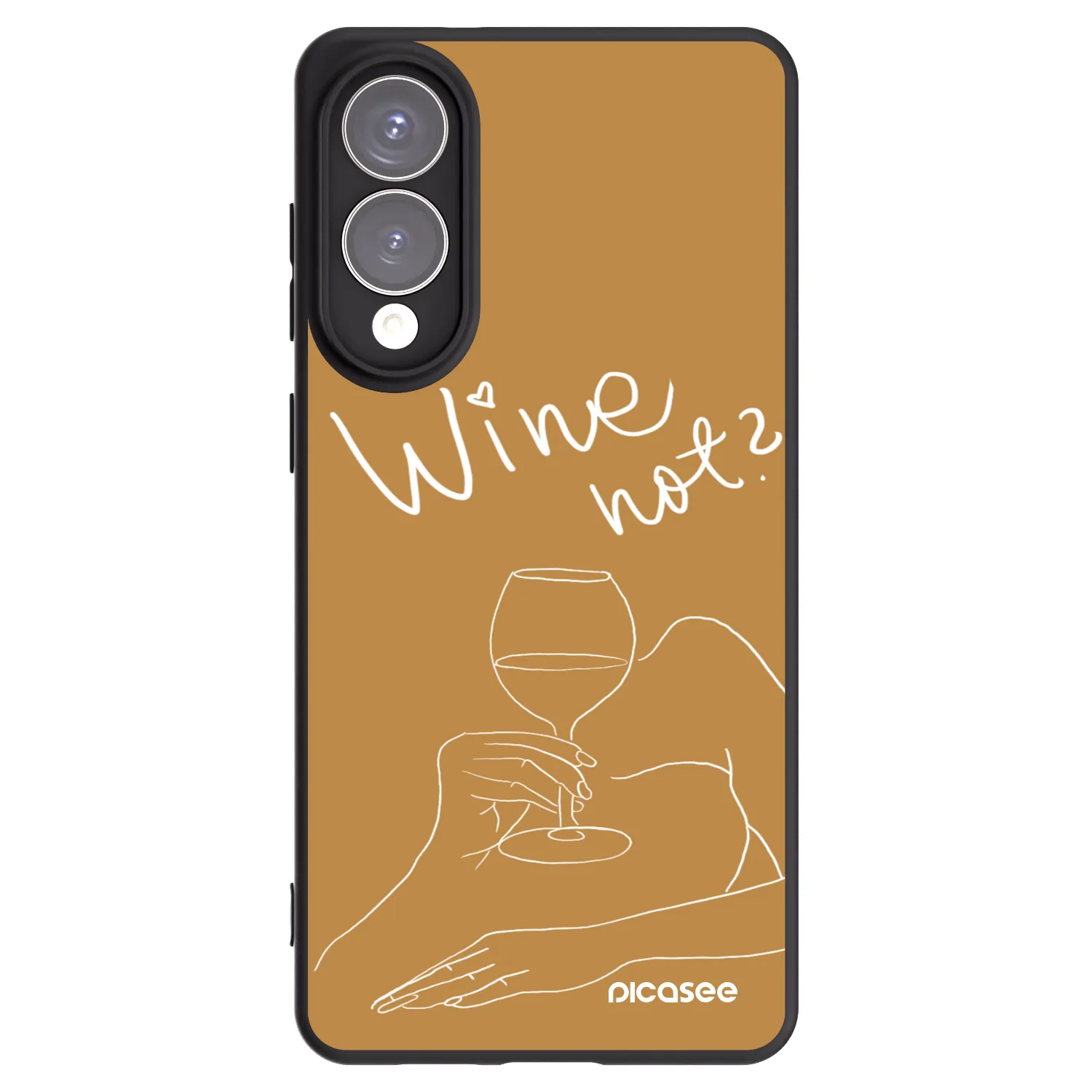 Picasee silikonowe czarne etui na Samsung Galaxy S25 Edge 5G - Wine not